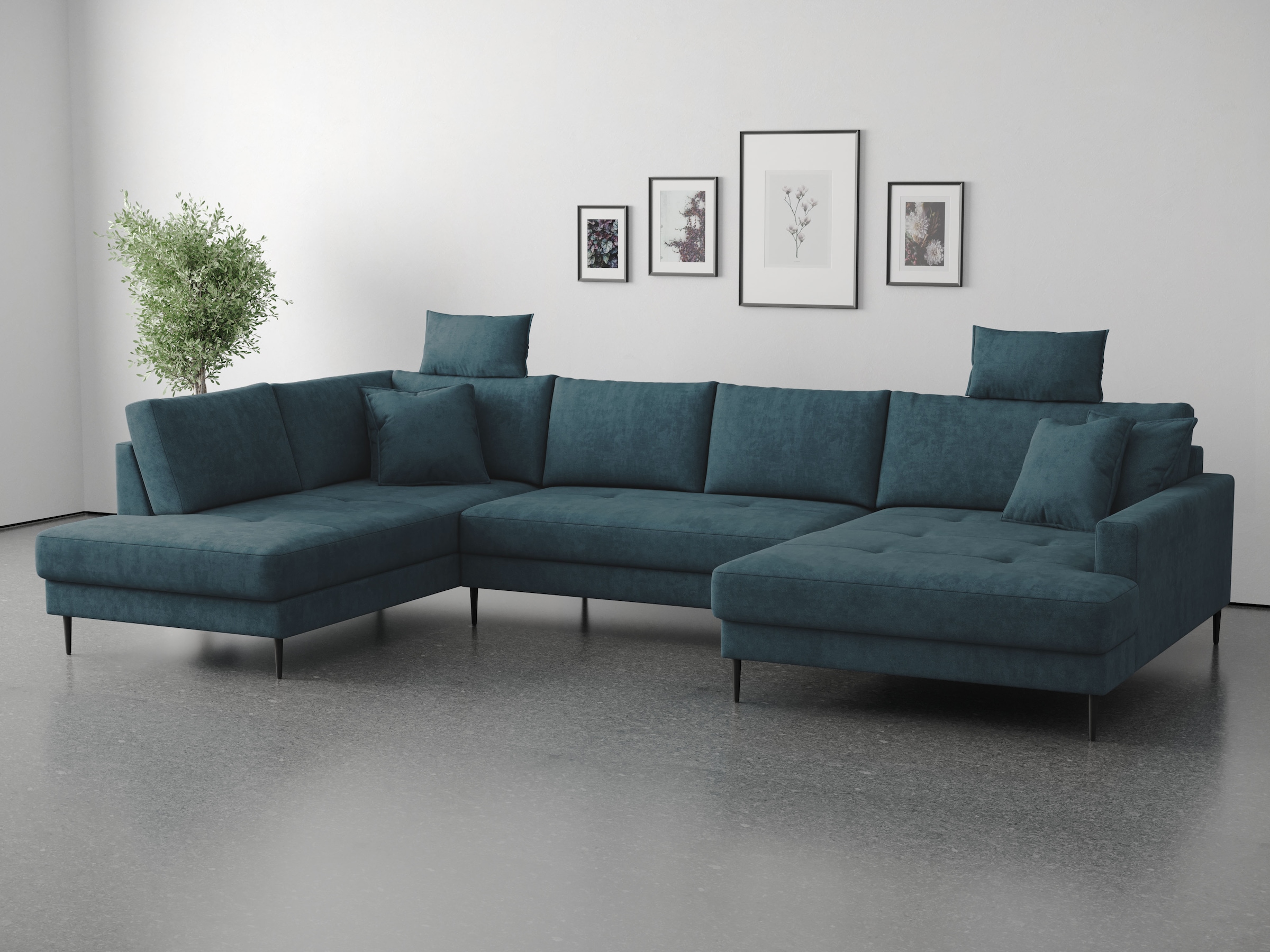 OTTO home Wohnlandschaft "Summer" U-Form, B: 360cm in Cord & Struktur