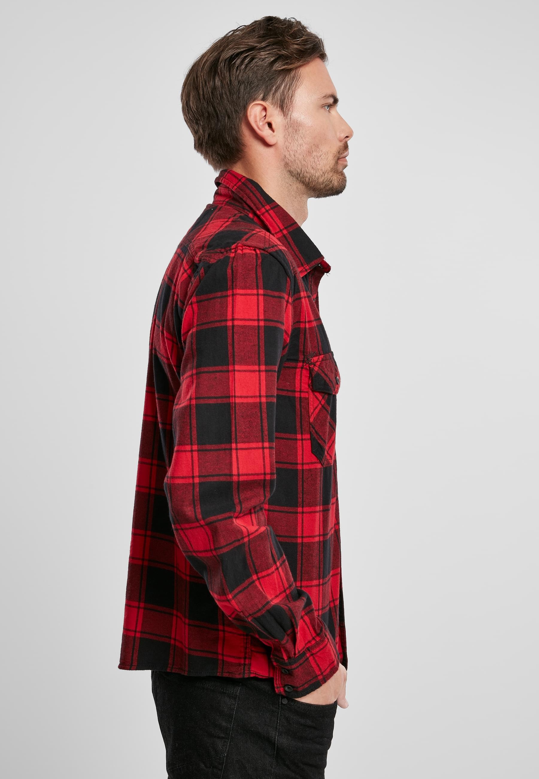 Brandit Langarmhemd »Brandit Herren Checked Shirt«, (1 tlg.)