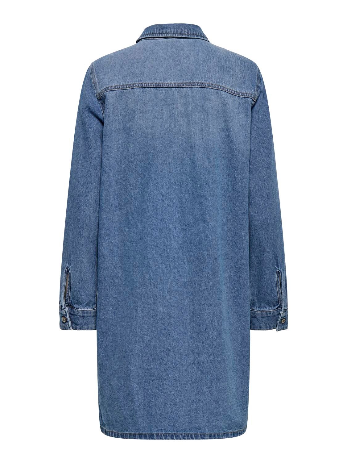 ONLY Jeanskleid "ONLLISA L/S DNM DRESS GUA NOOS" Brusttaschen günstig online kaufen