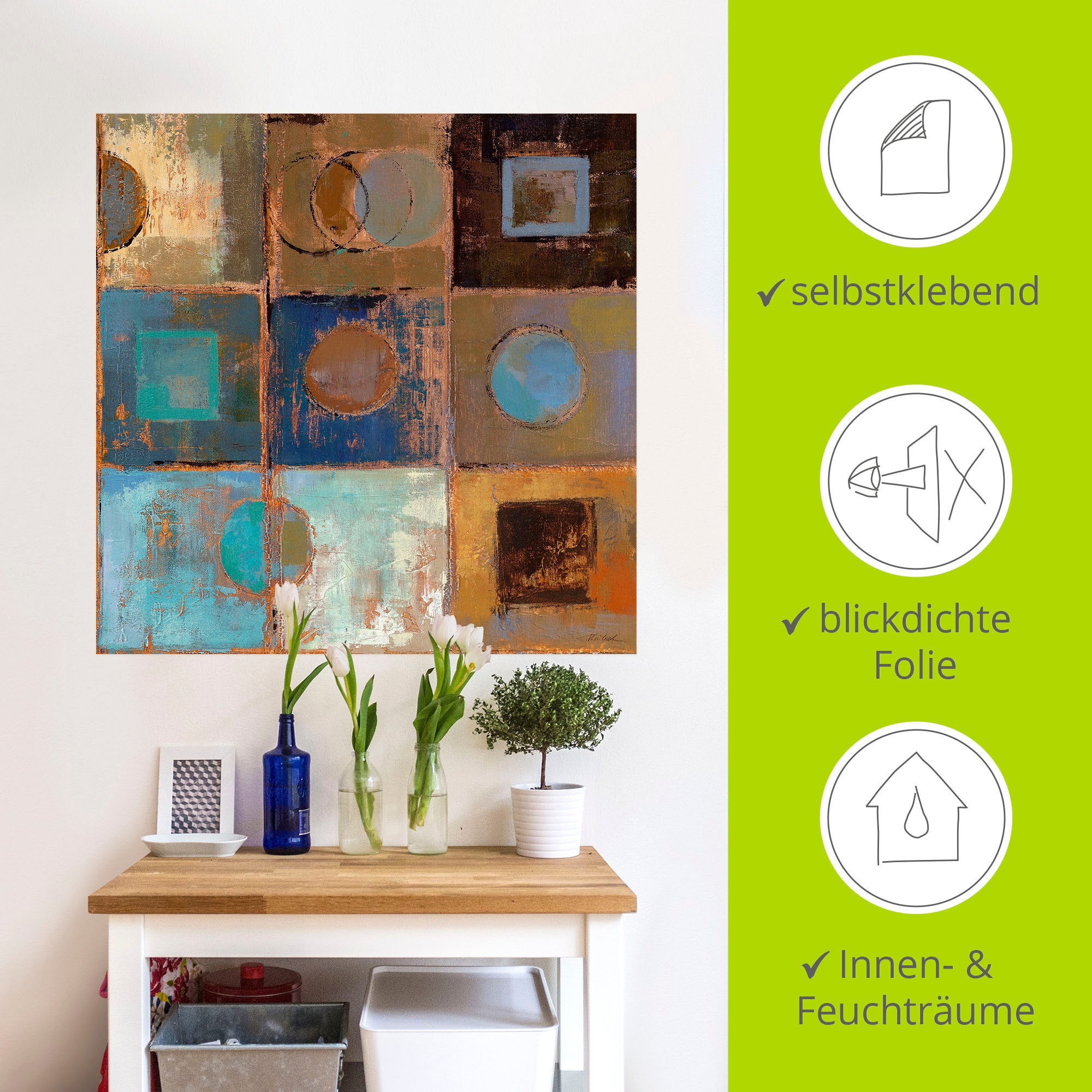Artland Wandbild »Weg passieren III«, Muster, (1 St.), als Leinwandbild, Poster, Wandaufkleber in verschied. Größen