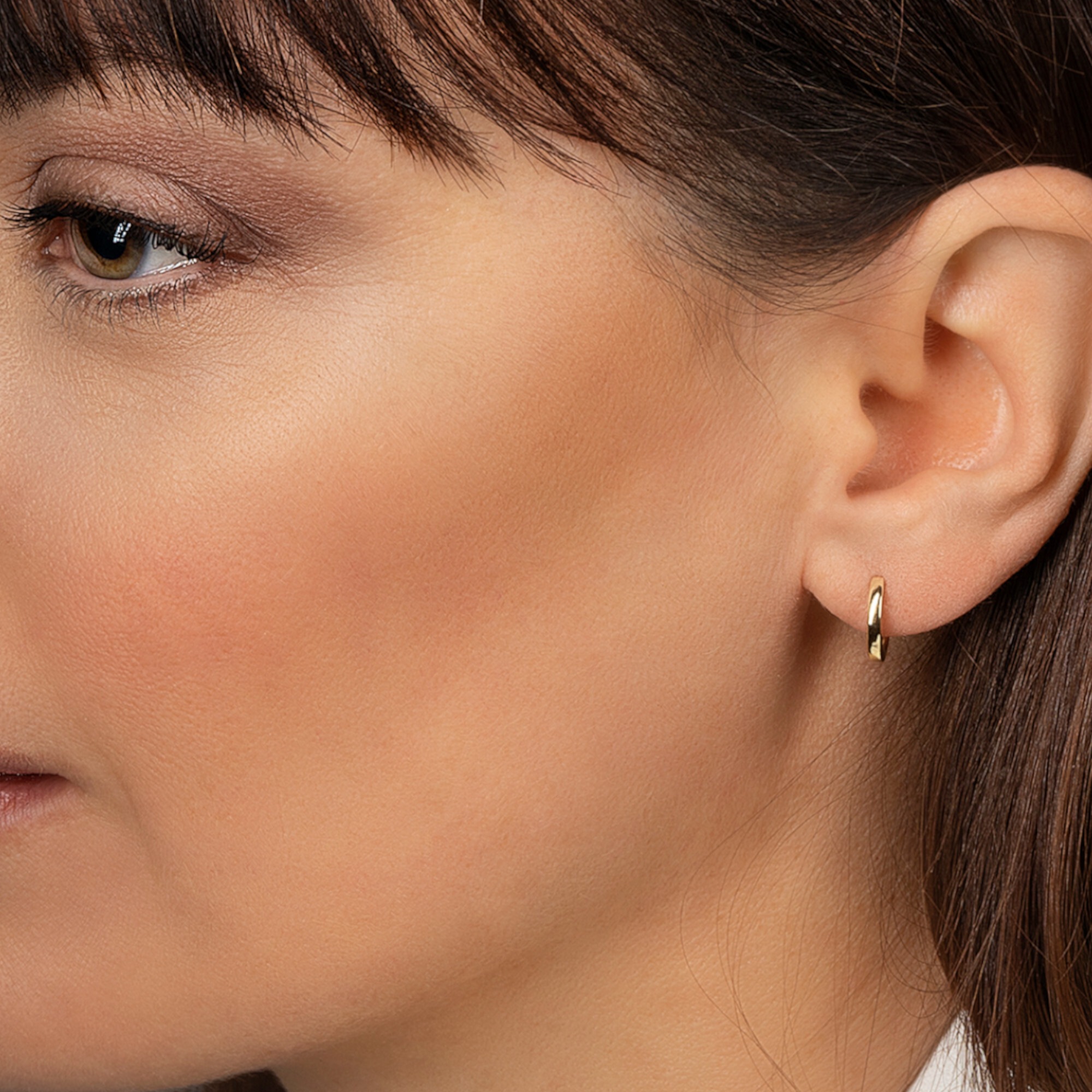 Paar Creolen ONE ELEMENT "Ohrringe Creolen aus 333 Gelbgold Ø 12,5 x 3,0 mm", gold, Ohrringe, Damen, Damen, Gelbgold 333 Gold, Gelbgold 333, Gold, Sanfte Linie – unaufdringlich und geschmackvoll 3