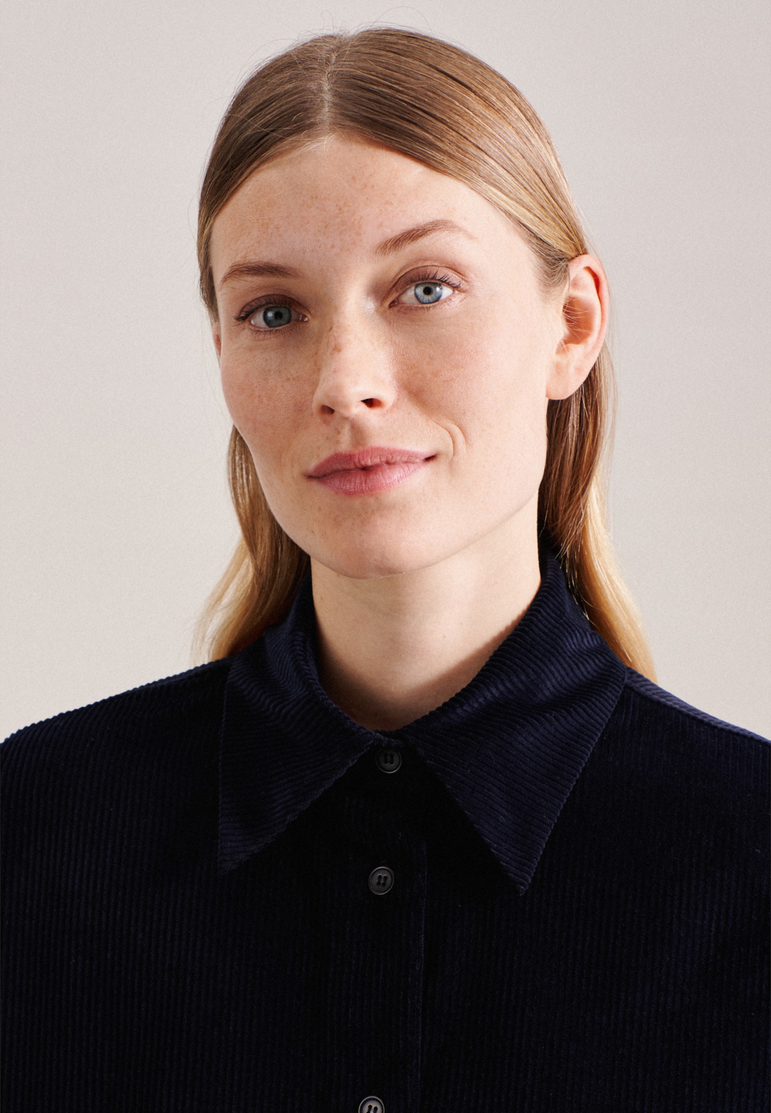 Thumbnail - seidensticker Longbluse "Schwarze Rose" Langarm Kragen Uni