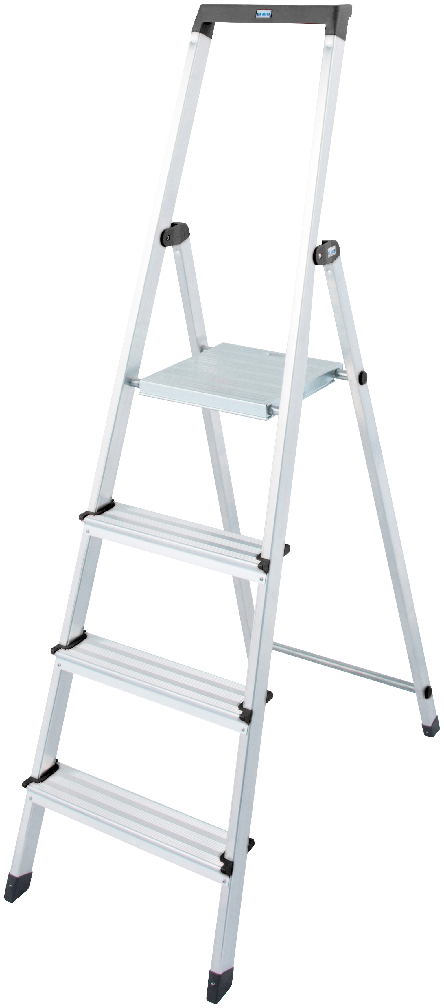 Stehleiter »Solidy«, Aluminium, 1x4 Stufen, Arbeitshöhe ca. 284 cm