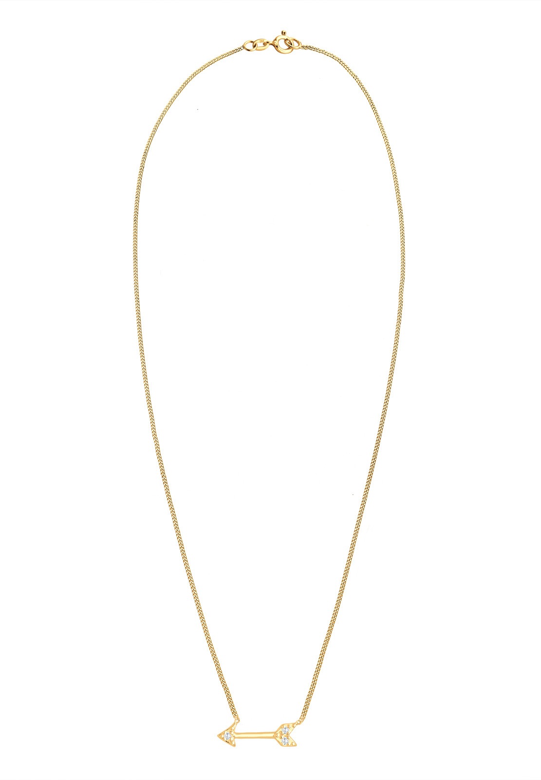 Elli Collierkettchen »Pfeil Amor Zirkonia 925 Sterling Silber«