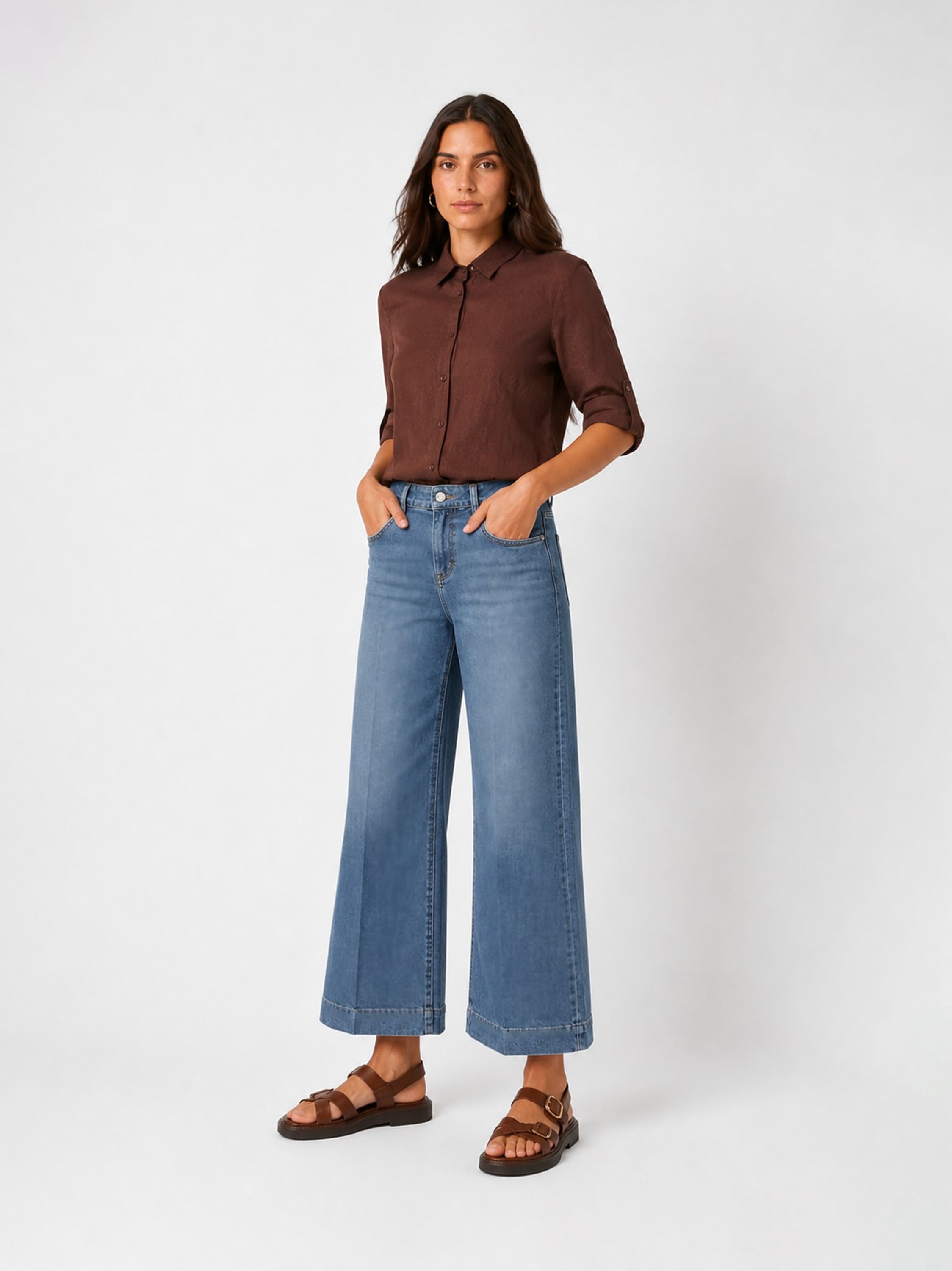 TONI 7/8-Jeans / Culotte, Regular-Fit, Stretch
