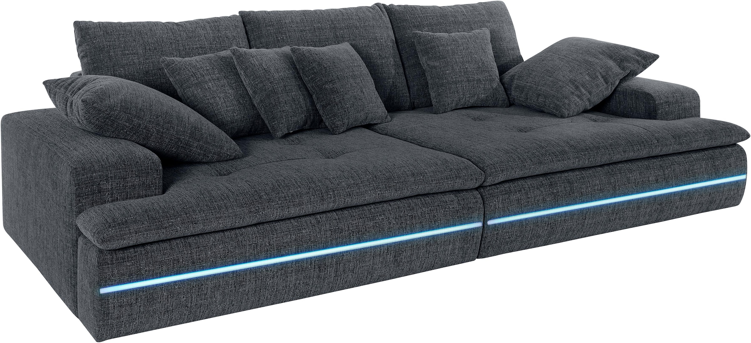 INOSIGN Big-Sofa "Haiti II", RGB-LED Beleuchtung, wahlweise mit Kaltschaum