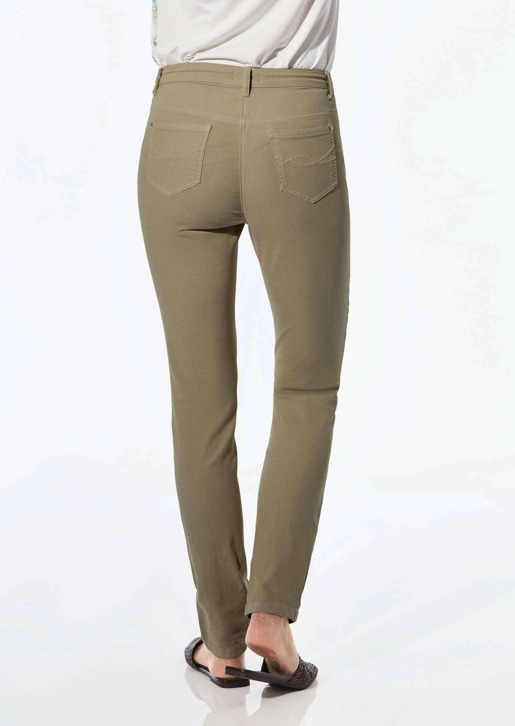 GOLDNER Regular-fit-Jeans »Lange Freizeithose BELLA mit Formbund« Ohne