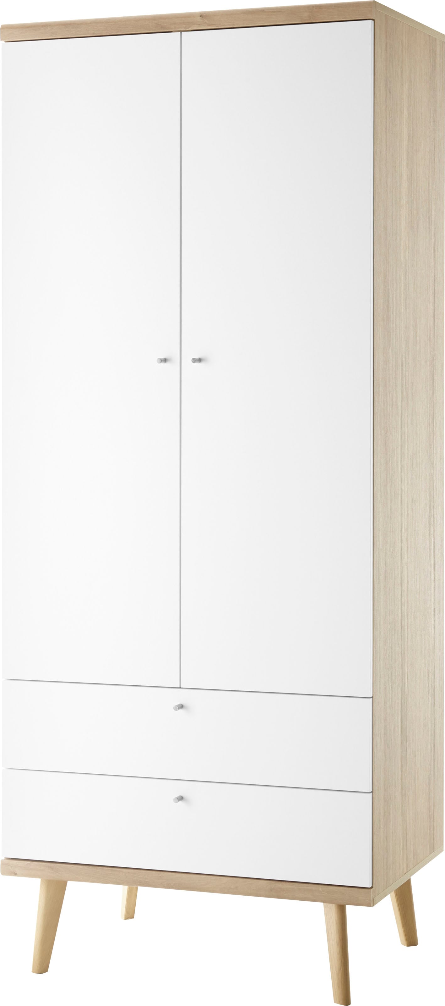 andas aus Holzwerkstoff im skandinavischen | Design, FSC-zertifiziertem »MERLE«, Kleiderschrank BAUR