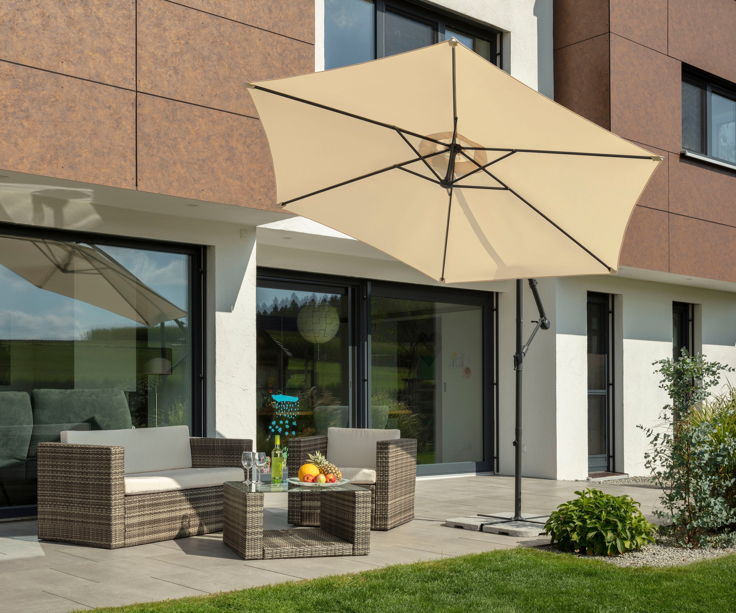 Schneider Schirme Ampelschirm "Venus, TOPSELLER" inkl. Plattenständer, Stoc günstig online kaufen