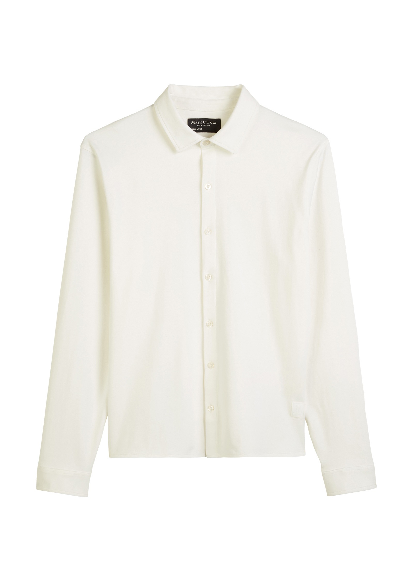 Marc O'Polo Langarm-Poloshirt »aus reiner Bio-Baumwolle«