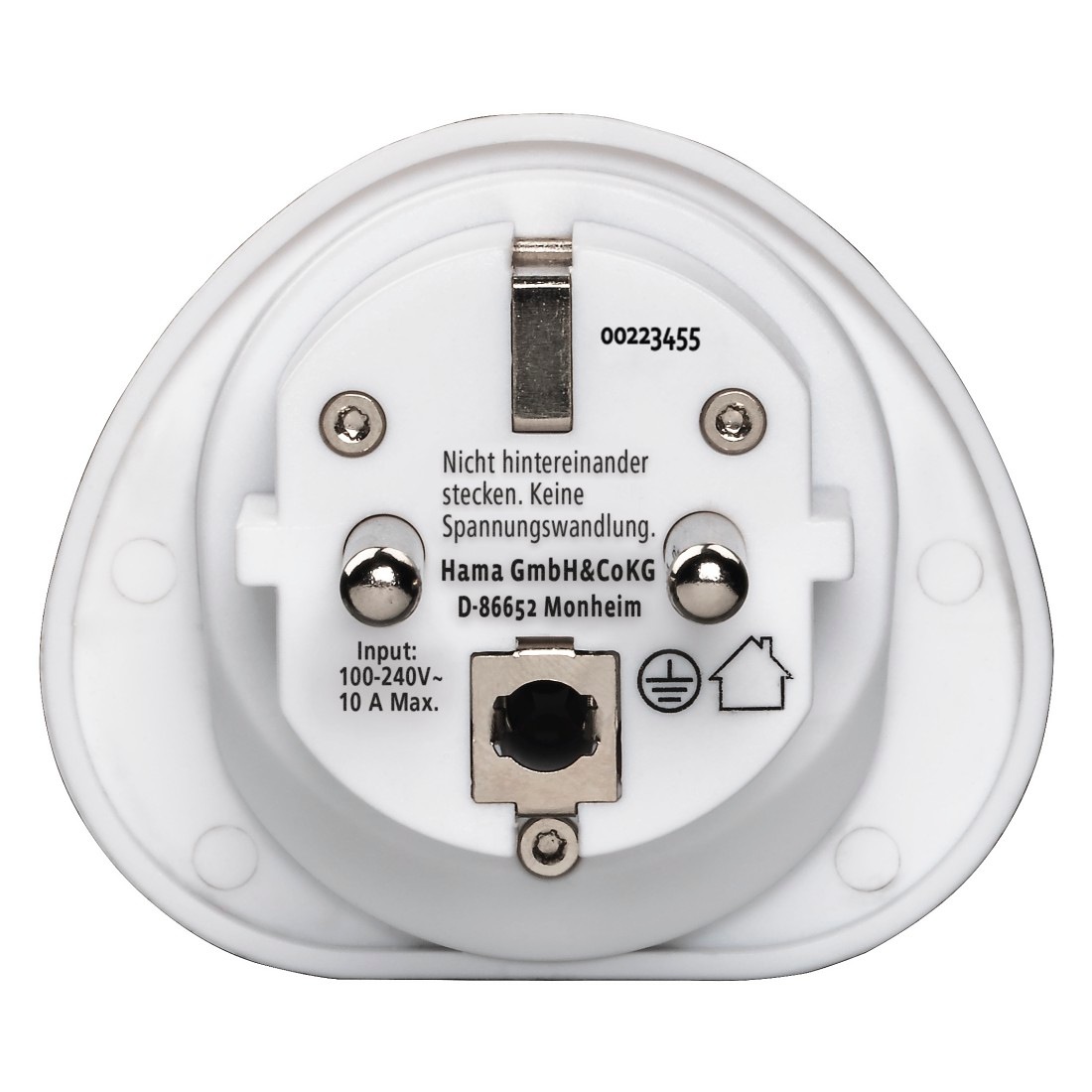 Hama Reiseadapter »Reiseadapter Typ E und F, 3  polig, universal, Welt nach Europa, Weiß«