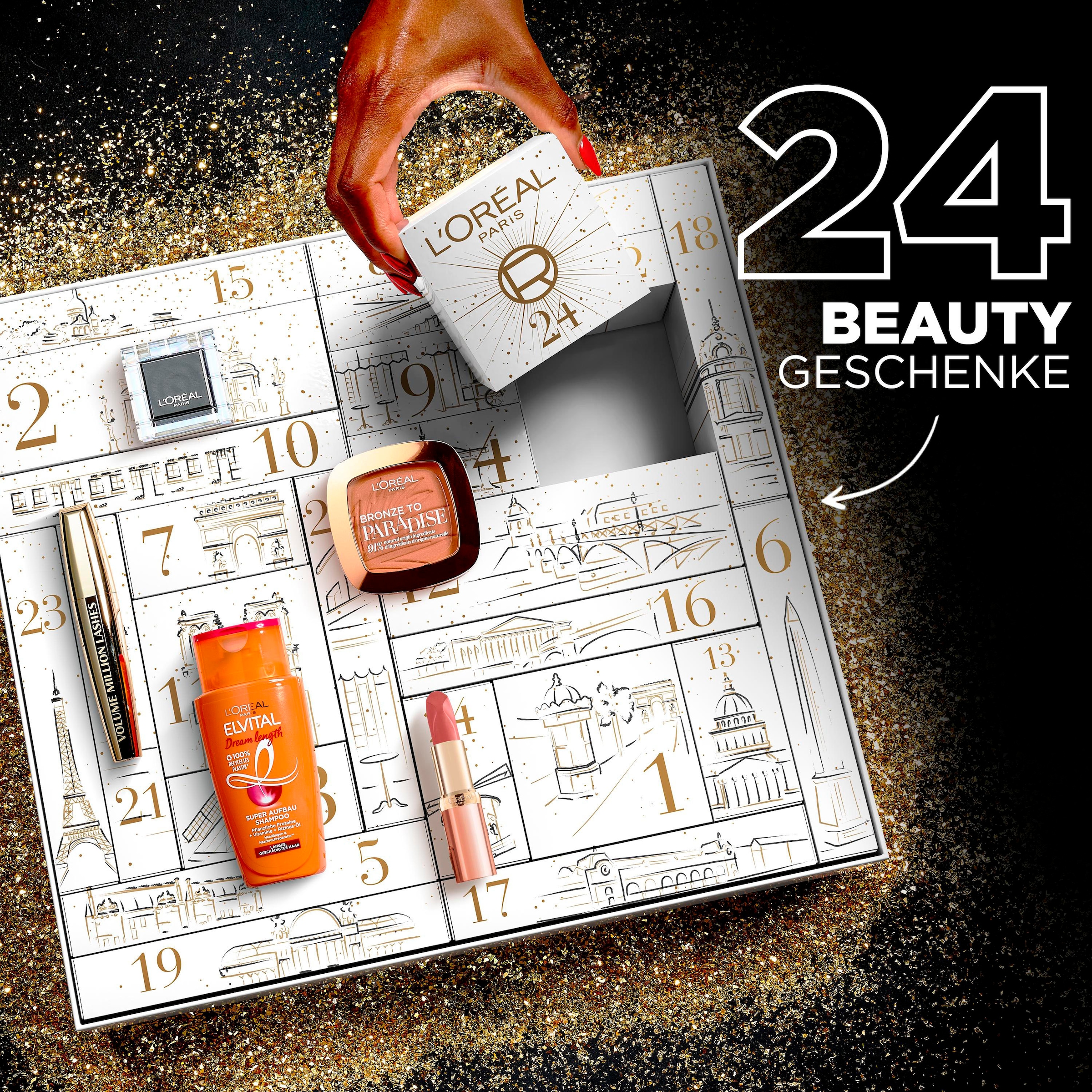 L'ORÉAL PARIS Kosmetik-Adventskalender »24 Tage Beauty Adventskalender«, ab 13 Jahren