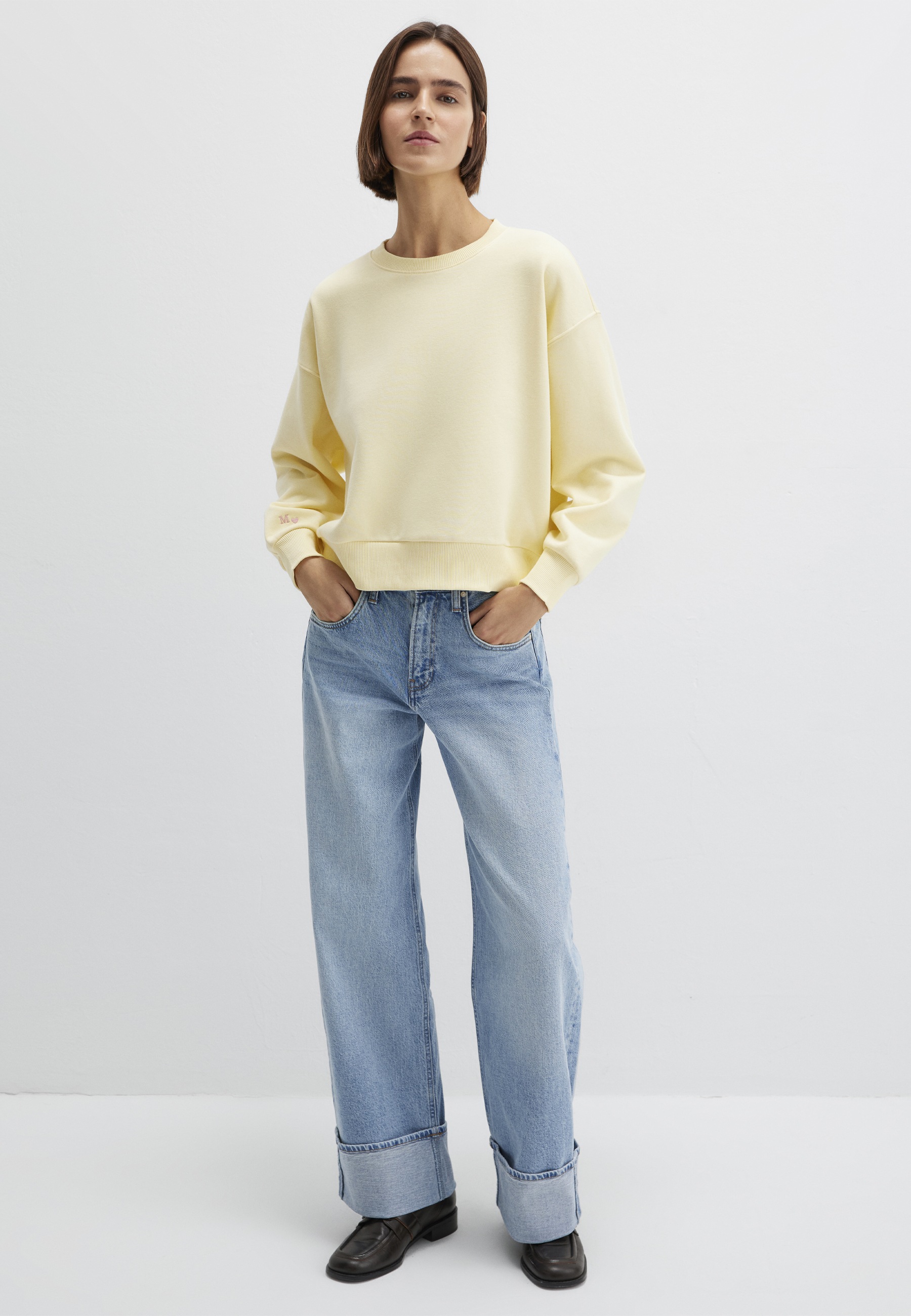 Mavi Rundhalspullover »CREW NECK SWEATSHIRT« Sweatshirt cropped