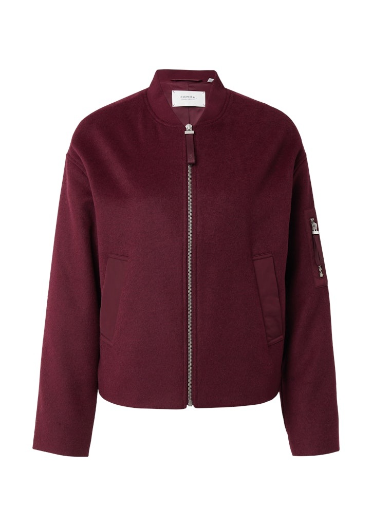 Thumbnail - comma casual identity Blouson Flanell mit Wollanteil