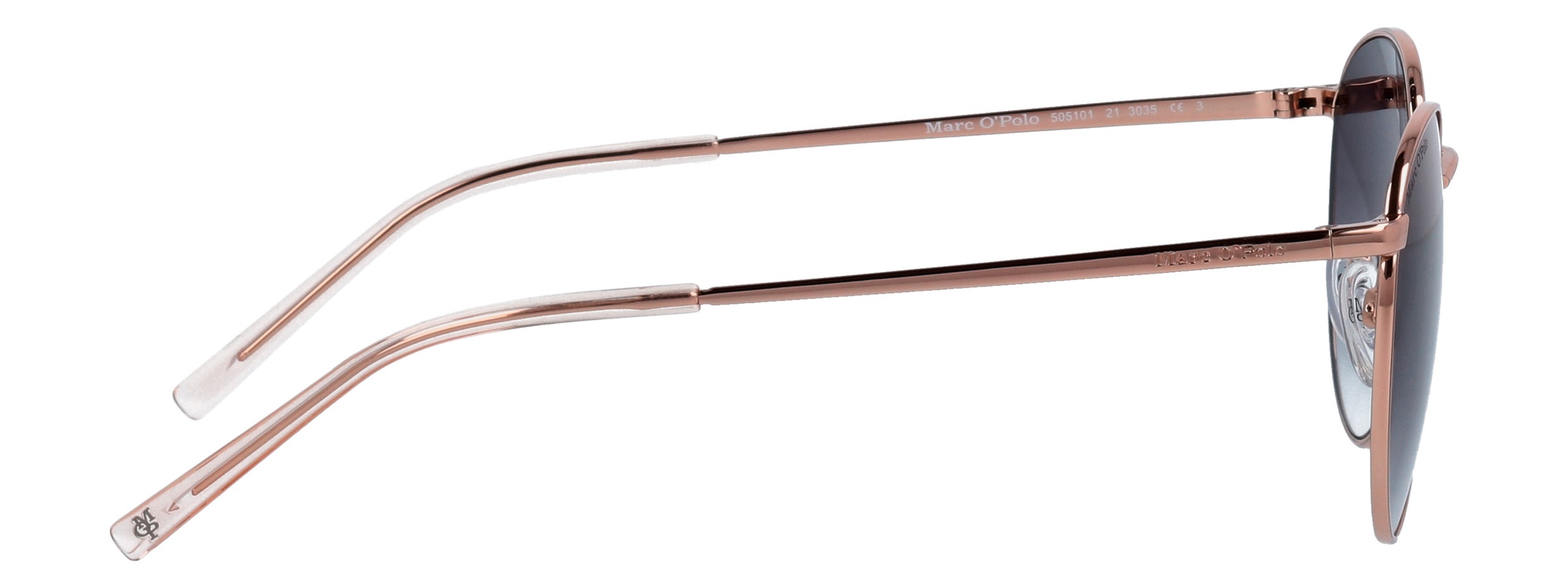 Sonnenbrille MARC O'POLO "Modell 505101", Damen, rosa (rosegoldfarben, grau), matt, metallic, Sonnenbrillen Sonnenbrille, Panto-Form 6