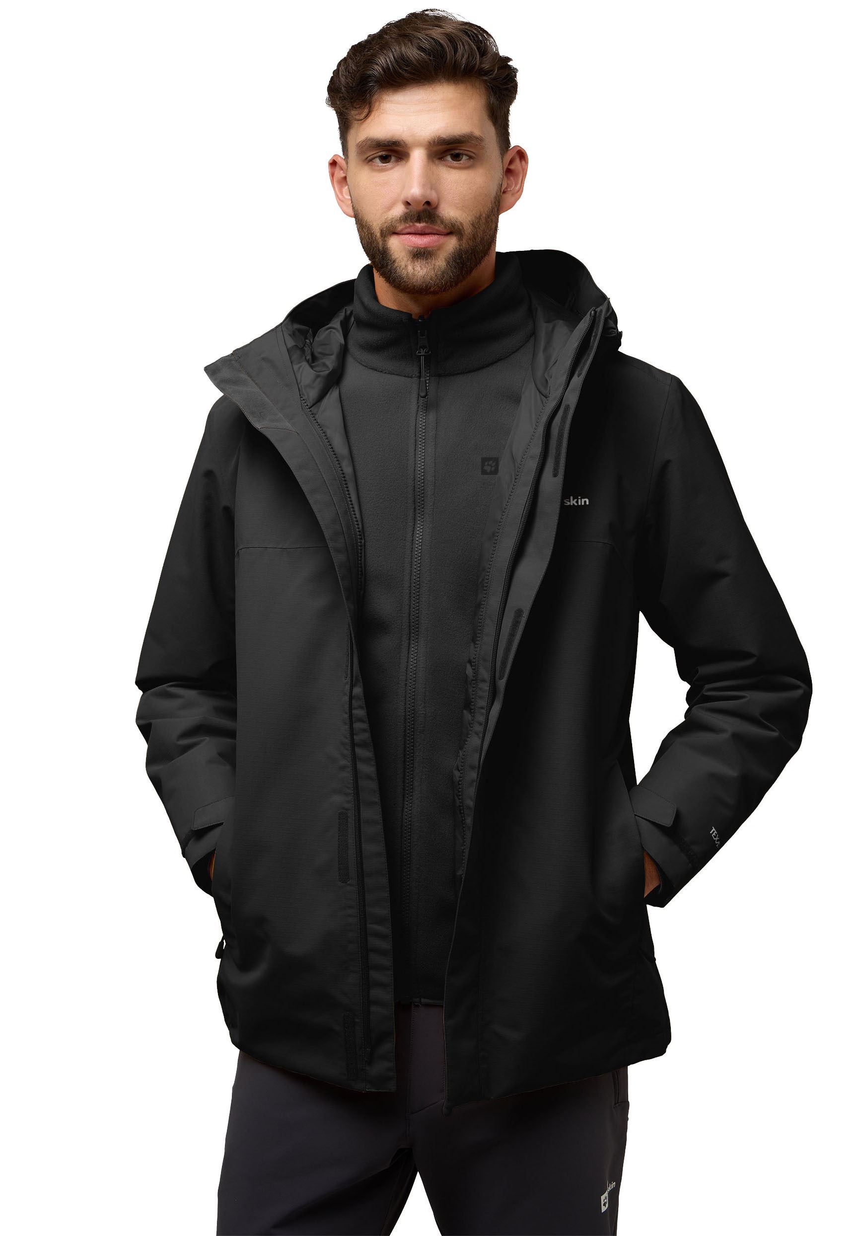 Jack Wolfskin Funktionsjacke "ALTENBERG 3IN1", mit Kapuze, 3in1, wasserdich günstig online kaufen