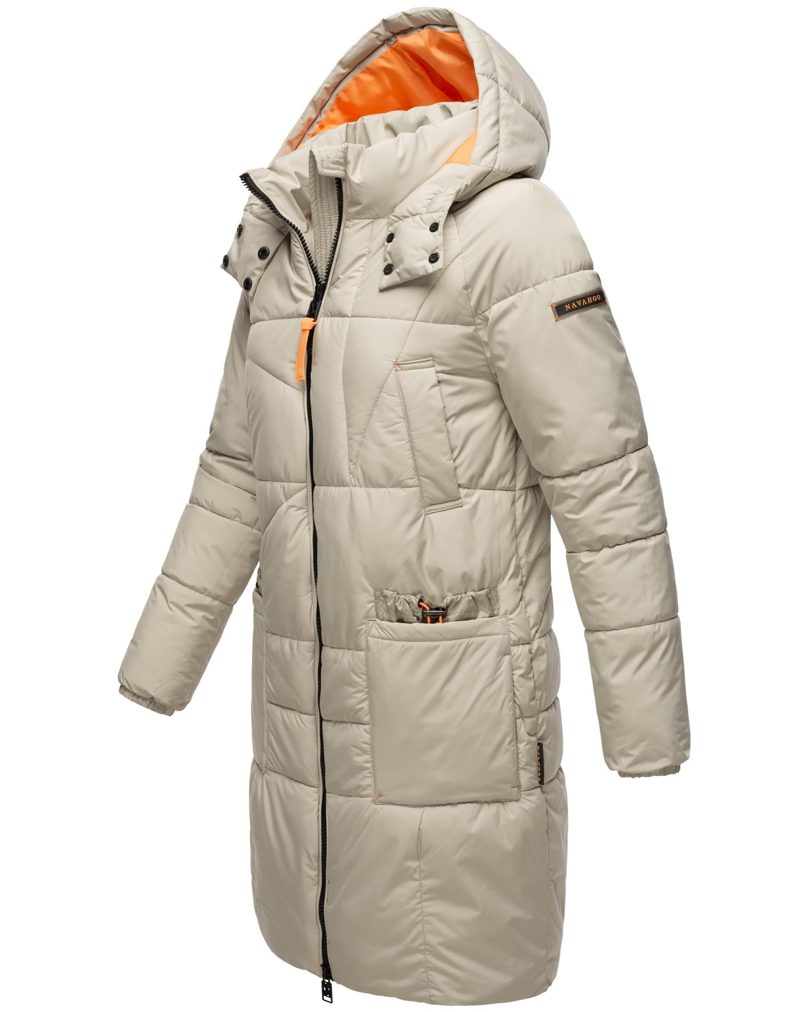 Navahoo Steppmantel »Bliblablubb 14«, Warmer gesteppter Damen Mantel aus recyceltem Polyester