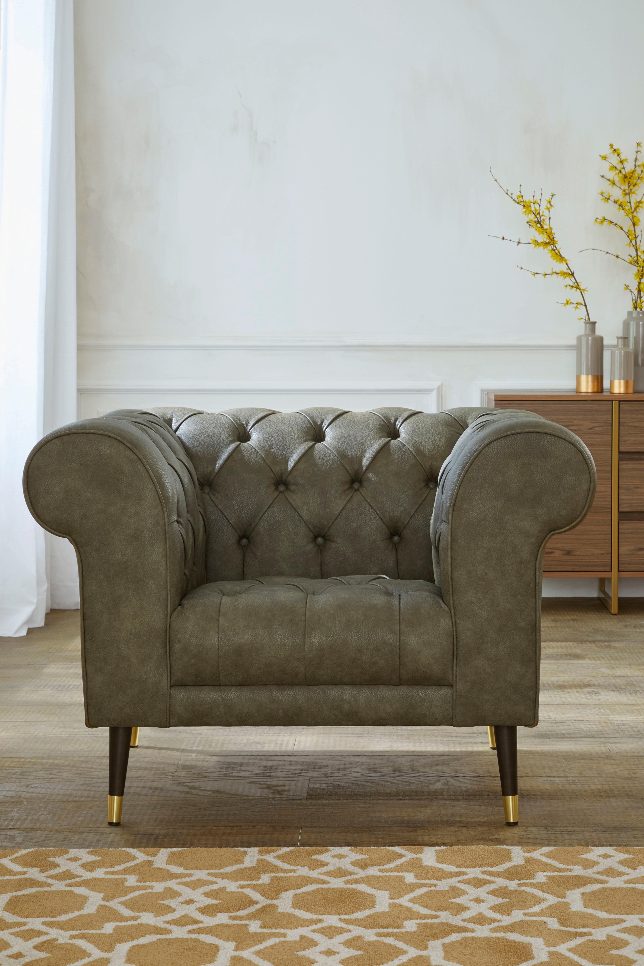 Home affaire Chesterfield-Sessel "Tinnum Sessel" günstig online kaufen