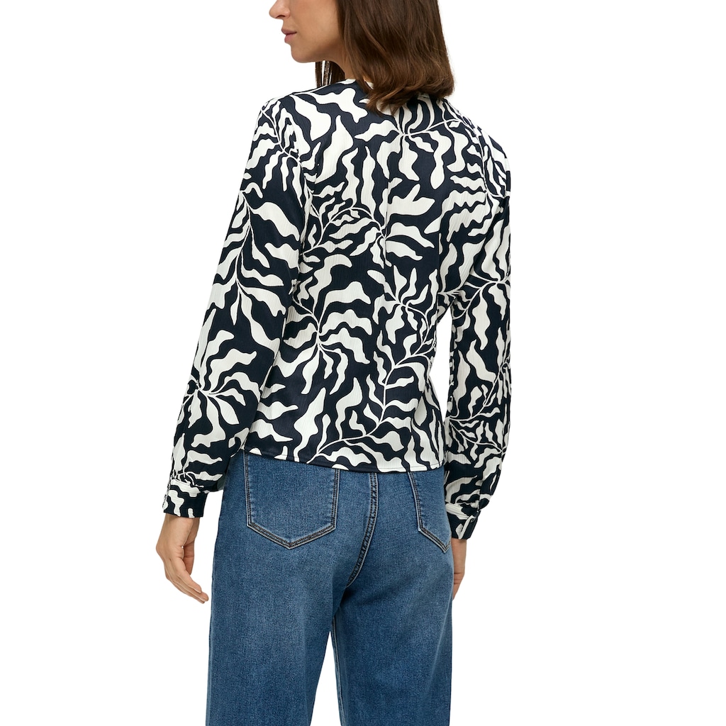 s.Oliver Wickelbluse, mit Alloverprint