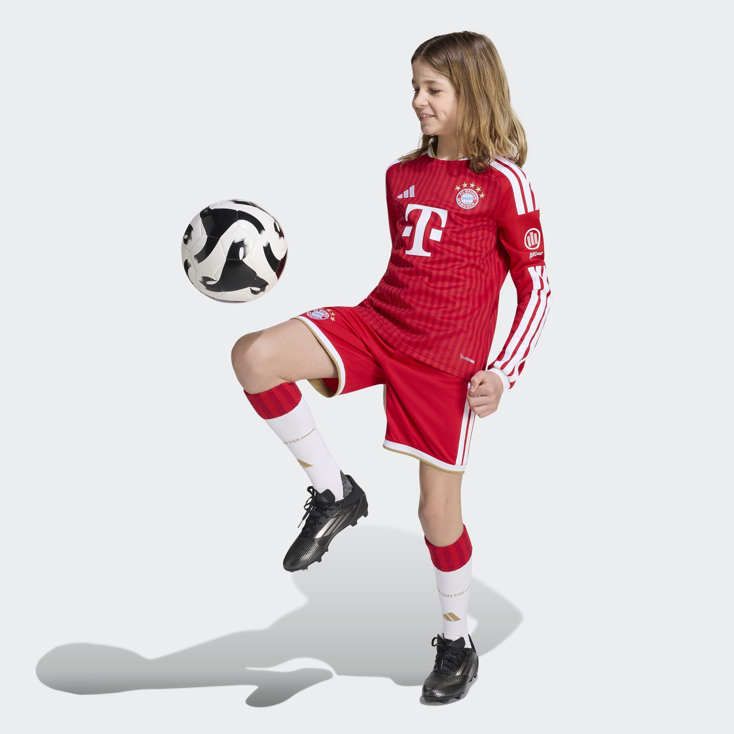 adidas Performance Fußballtrikot »FCB H JSY YL« für Kinder, mit Climacool® Technologie, mit Rundhalsausschnitt