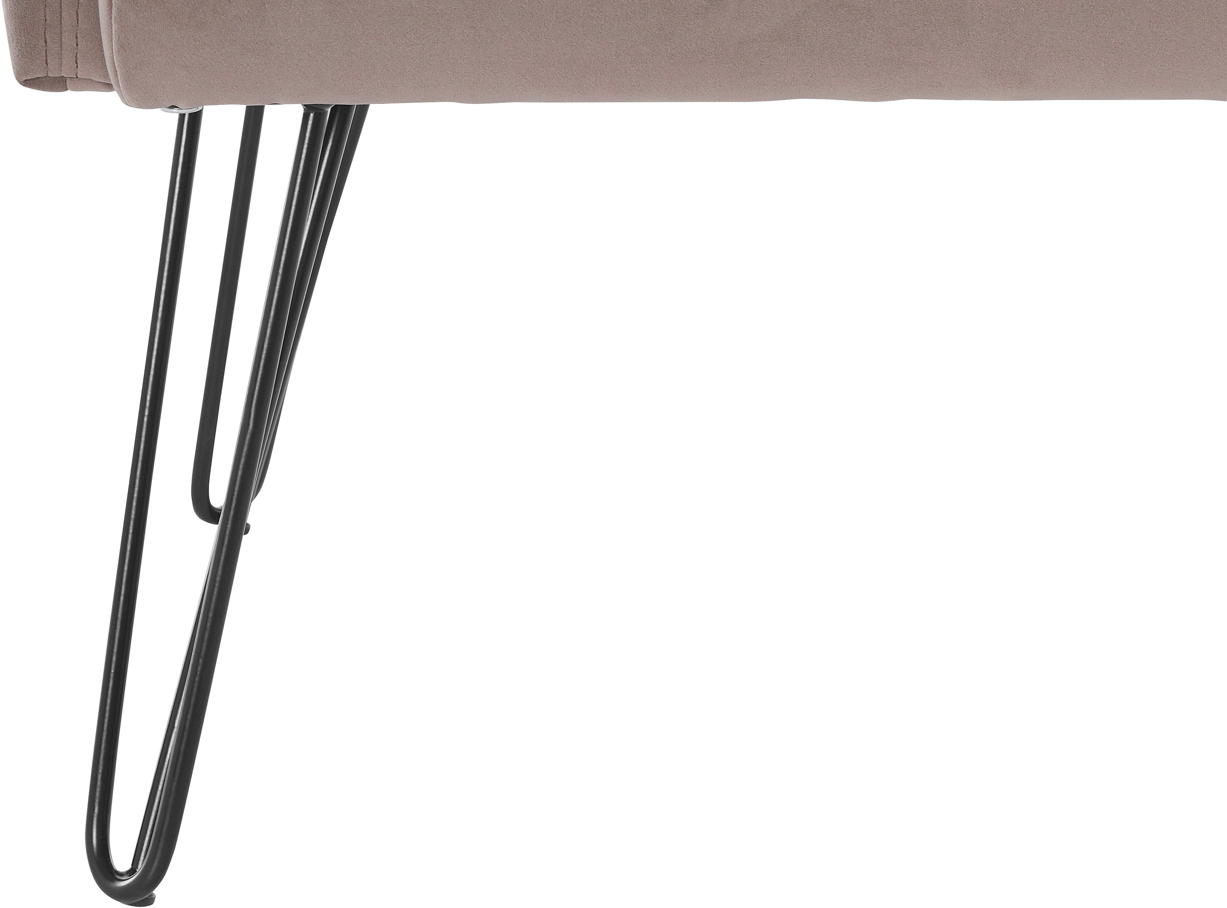 exxpo - sofa fashion Sessel »Doppio, Loungesessel mit Designuntergestell, bequem und elegant«, aufwendige Rückenverarbeitung, Breite 61 cm