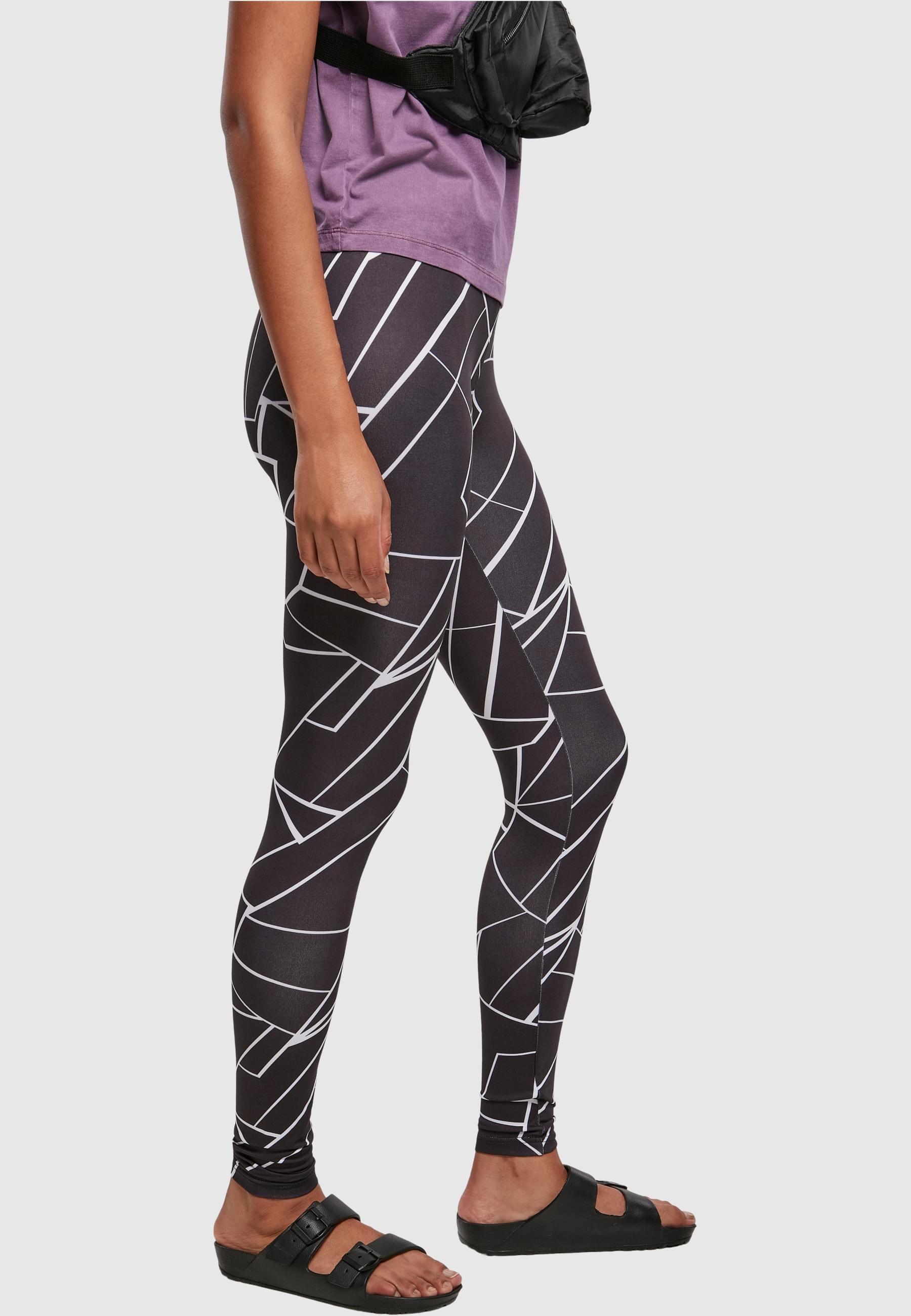 URBAN CLASSICS Leggings »Urban Classics Damen Ladies AOP Leggings«, (1 tlg.)