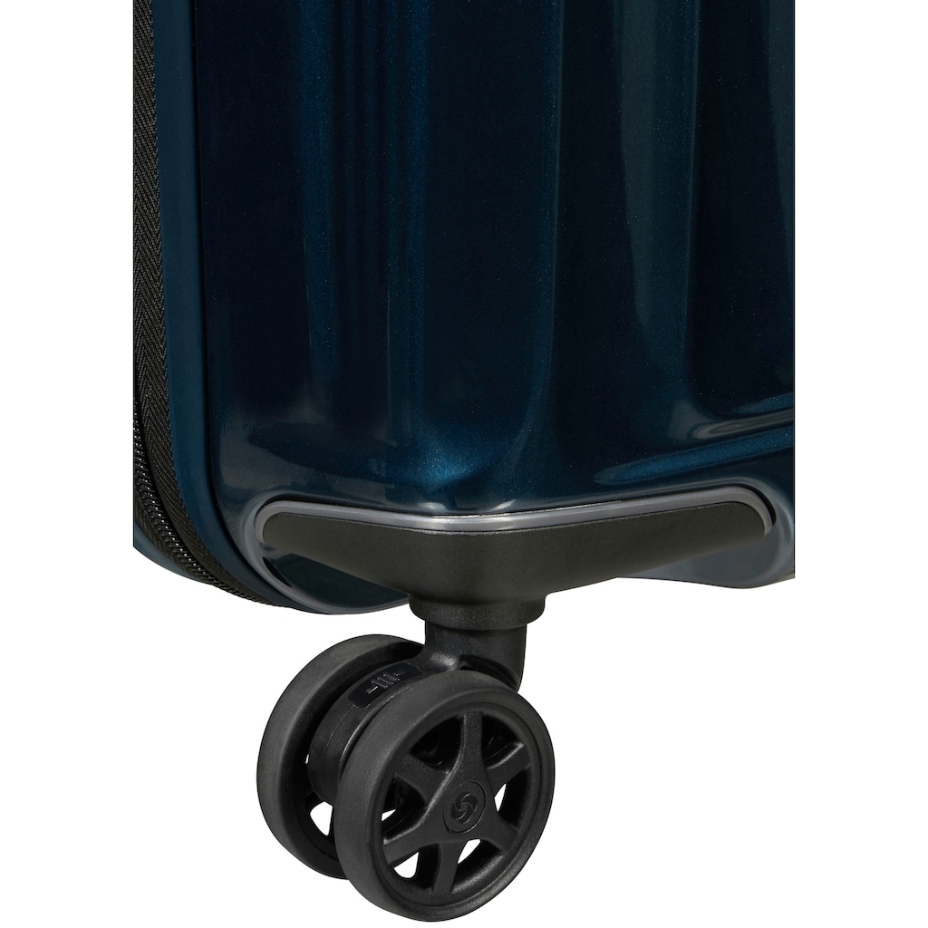 Samsonite Hartschalen-Trolley »Nuon metallic dark blue, 55 cm«, 4 Rollen