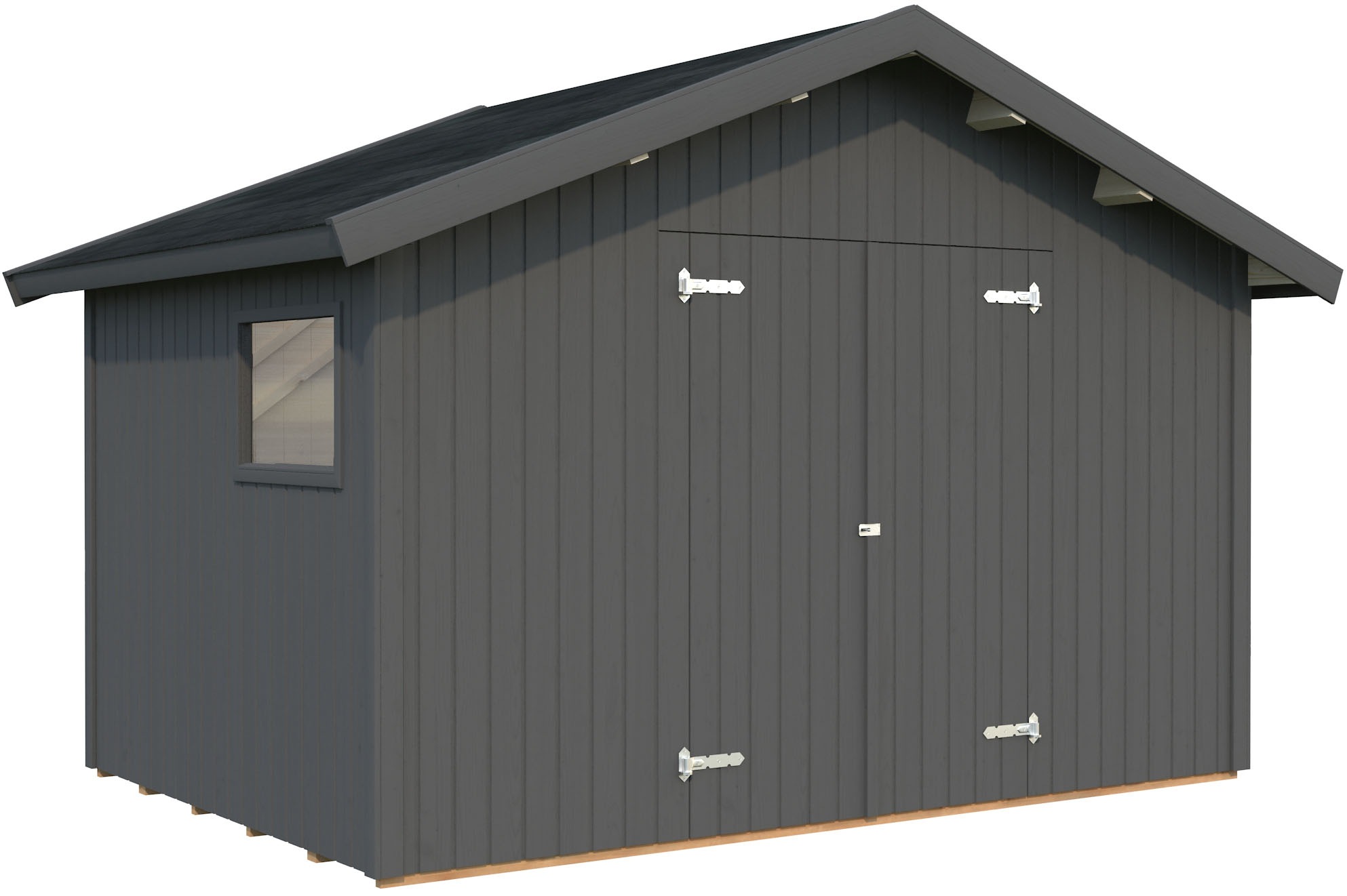 Gerätehaus PALMAKO, grau, Massivholz, Garten, Gerätehäuser, "Nils"
