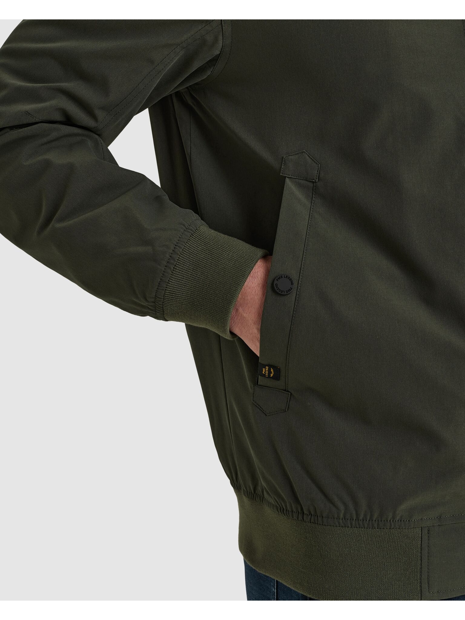PME LEGEND Outdoorjacke »Flight jacket YETTAIL - Spunner« mit Rippbündchen