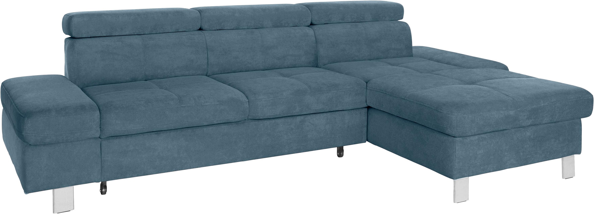 exxpo - sofa fashion Ecksofa »Fiji, hochwertige Detailverarbeitung im Sitz und Rücken, L-Form«, bequem durch Kopf- und Armteilverstellung, wahlweise mit Bettfunktion
