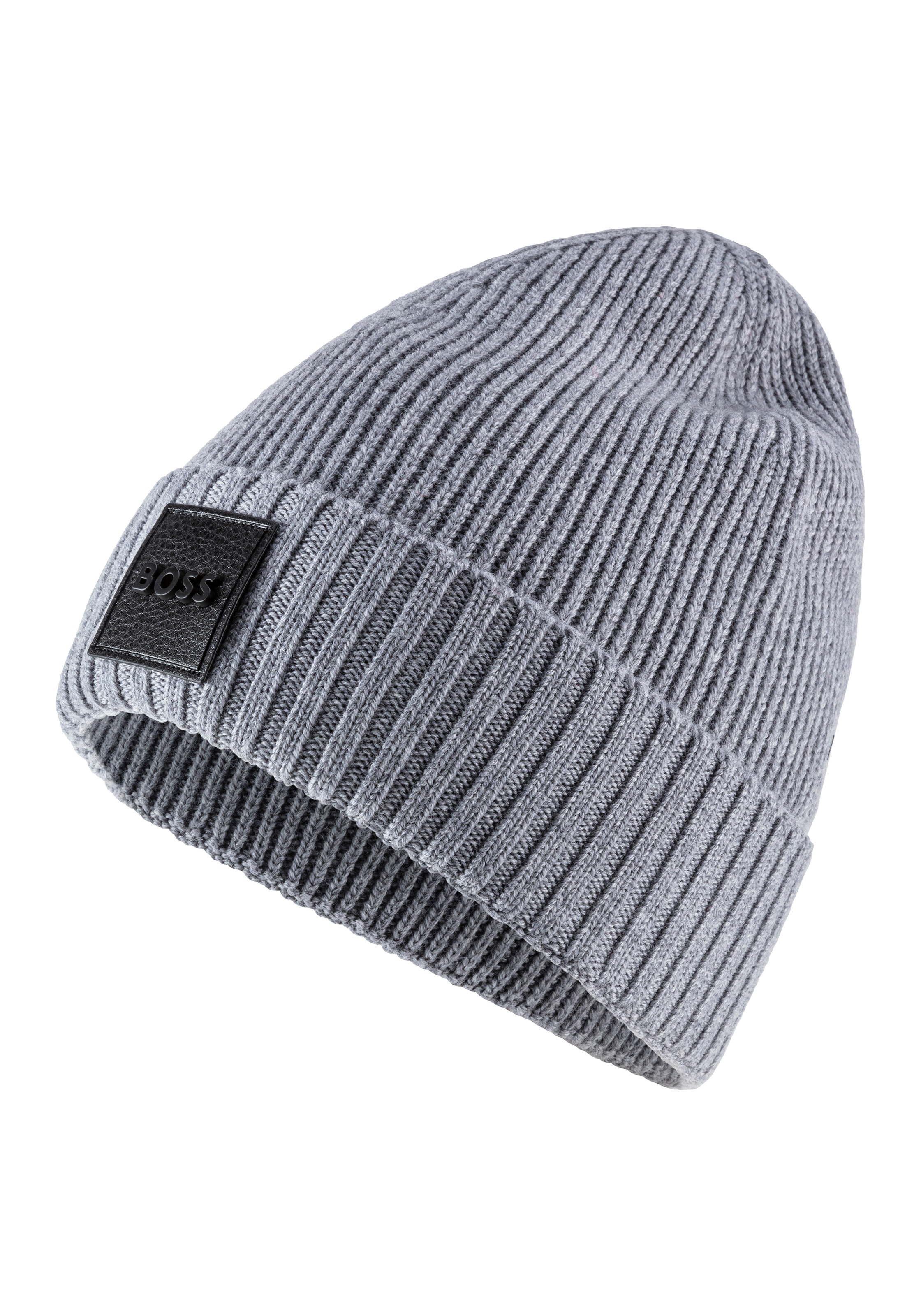 BOSS Beanie "Flavio", aus Rippenstrick günstig online kaufen