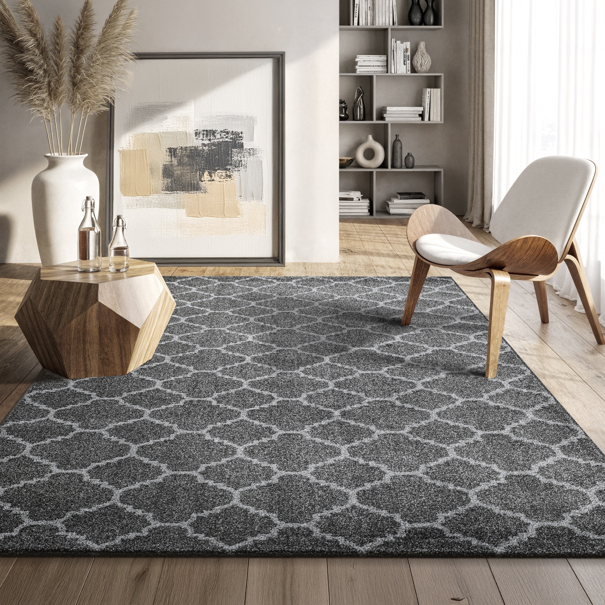 Sanat Teppich »Boho 8202« rechteckig 10 mm Höhe Kurzflor, robust, Boho, Scandic, für Fussbodenheizung geeignet