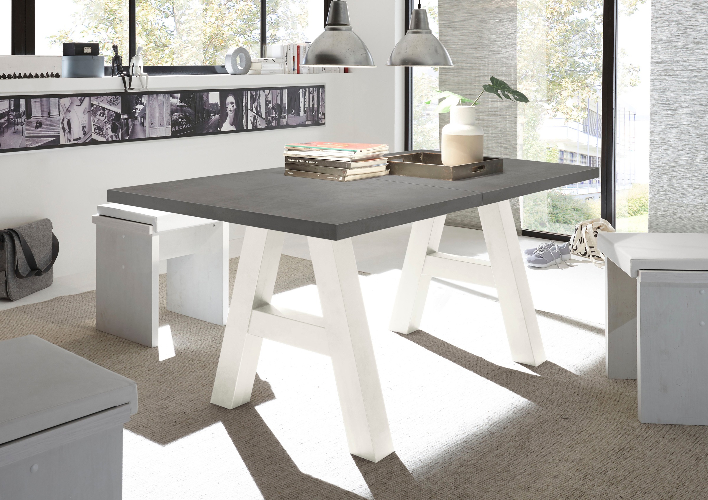 Mäusbacher Esstisch "Mister TOPSELLER", mit Auszug (160-210 cm), Gestell in günstig online kaufen