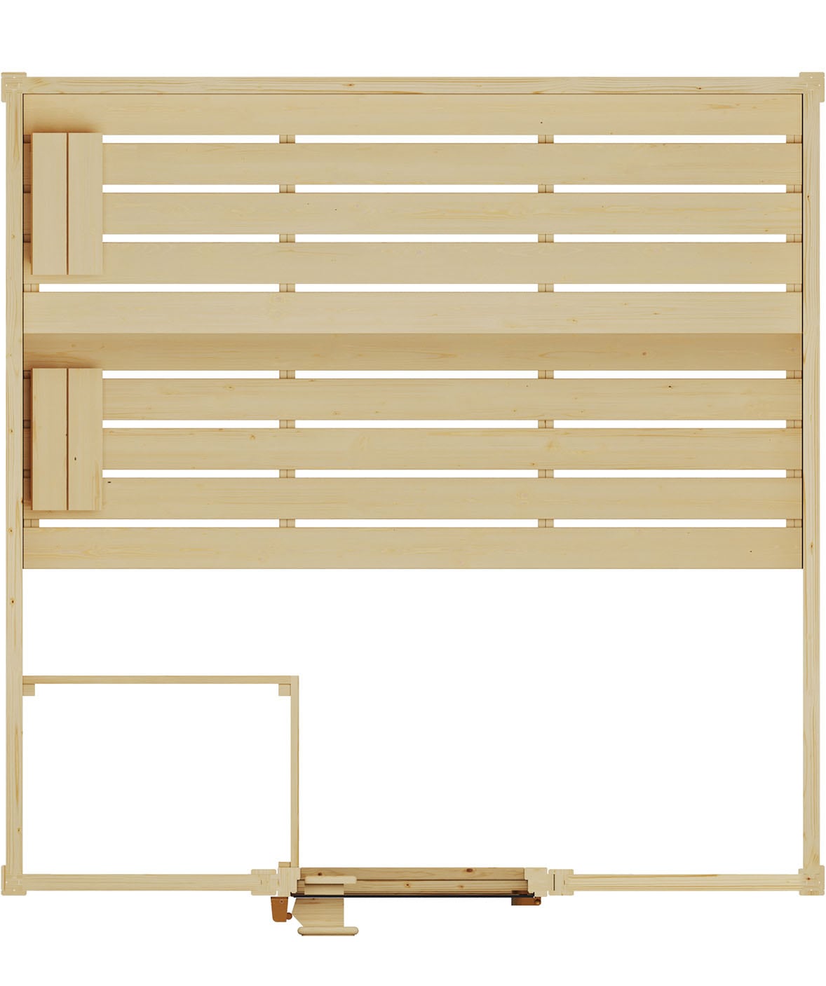 weka Sauna »Massivholzsauna VALIDA 3« Blockbohlen, moderne Ganzglastür