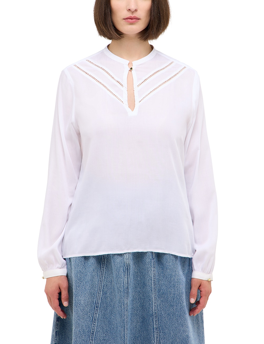 MUSTANG Langarmbluse "Damen Style Elsberry" günstig online kaufen