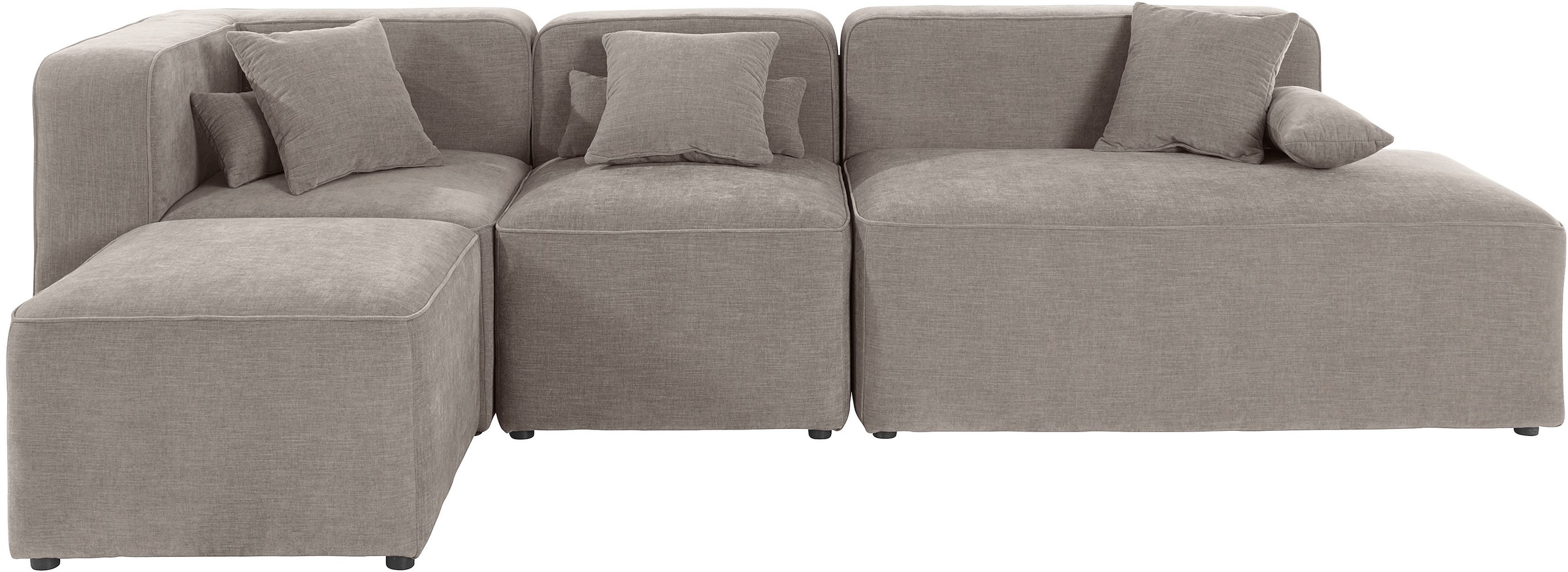 Home affaire Ecksofa "Sundstrup L-Form" Modulserie, individuelle Zusammenst günstig online kaufen