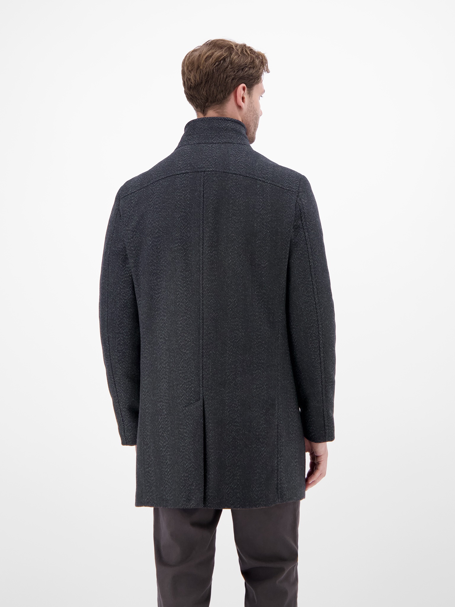 LERROS Kurzmantel, mit Stehkragen und Knopfleiste, Woll-Anteil günstig online kaufen