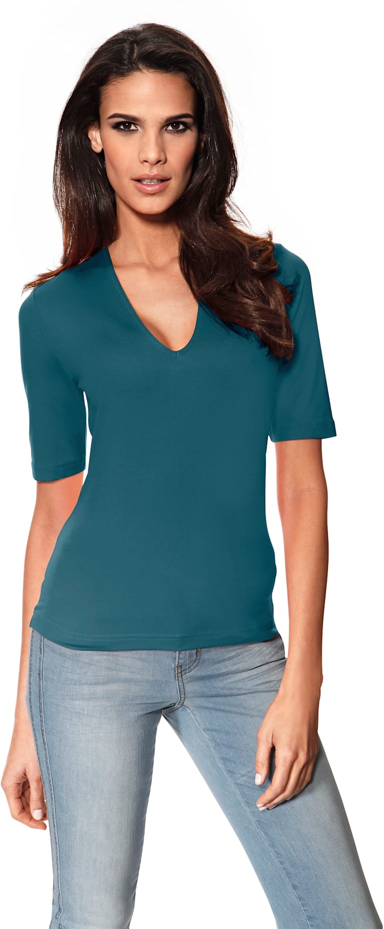 ASHLEY BROOKE by heine V-Shirt "V-Shirt", (1 tlg.) günstig online kaufen