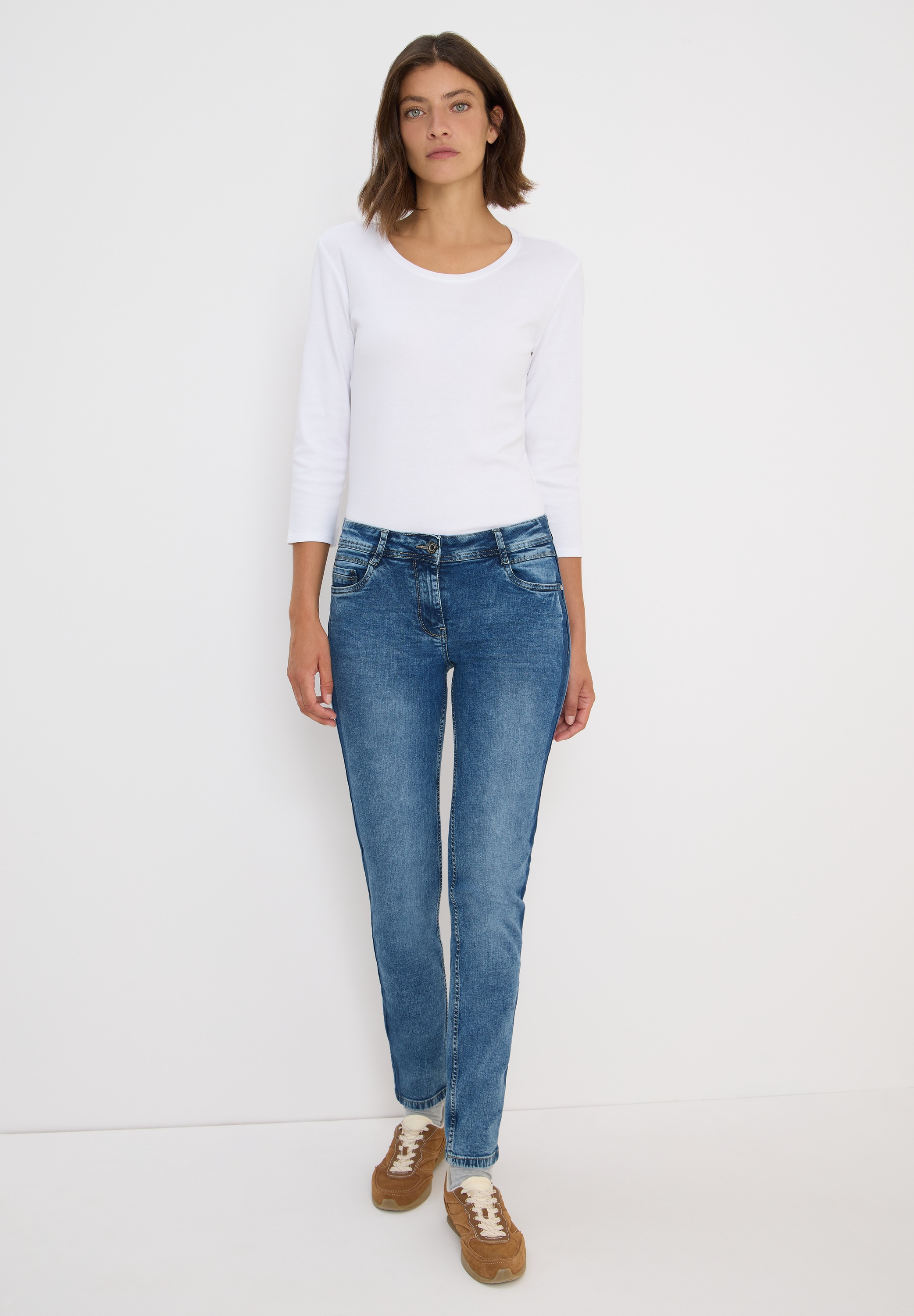 Cecil Comfort-fit-Jeans, aus Baumwolle mit Stretchanteil