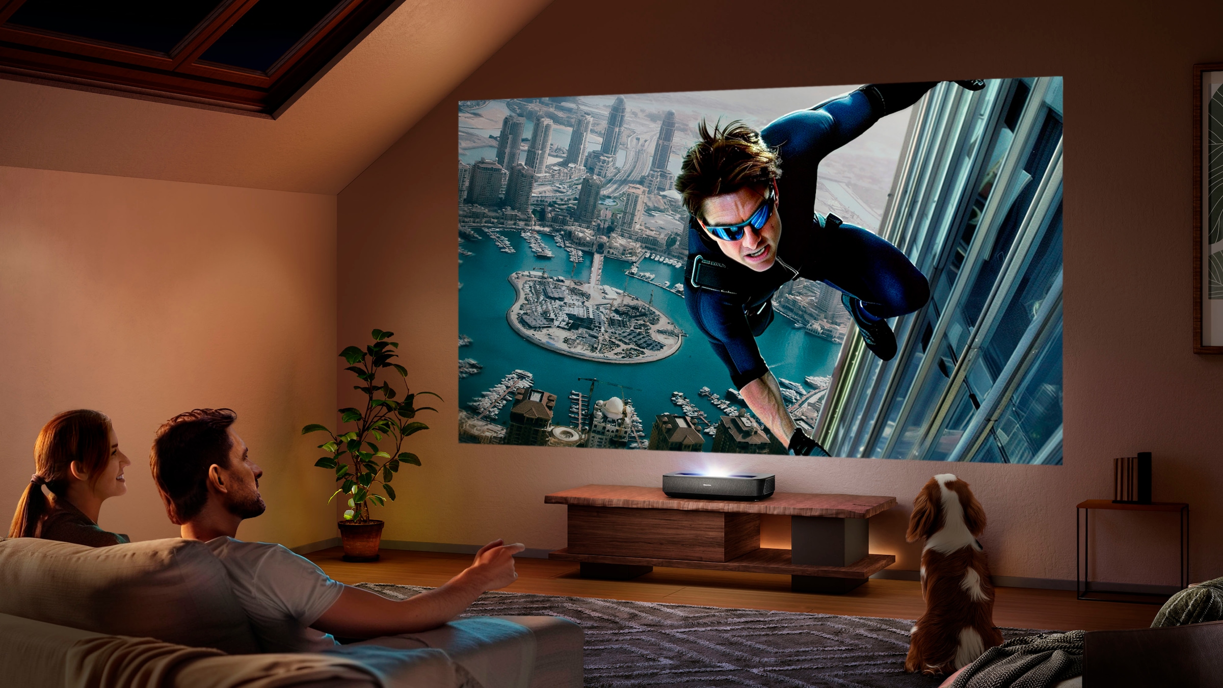 Hisense Laser-TV »PL2«, (3000:1)