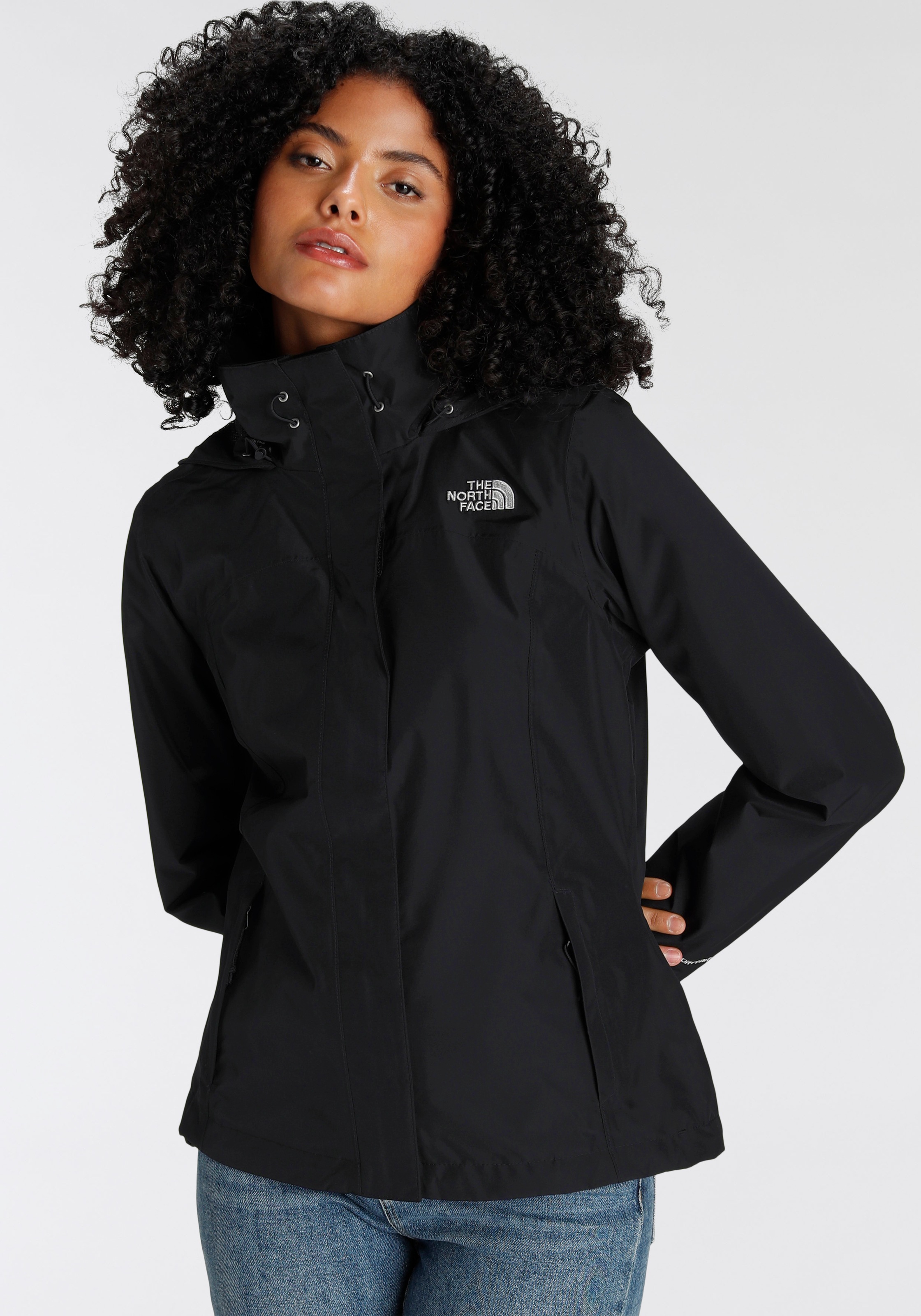 Thumbnail - The North Face Funktionsjacke "W SANGRO JACKET - EU", (1 St.), mit Kapuze, Wasserdicht, winddicht, leicht – Übergangsjac...