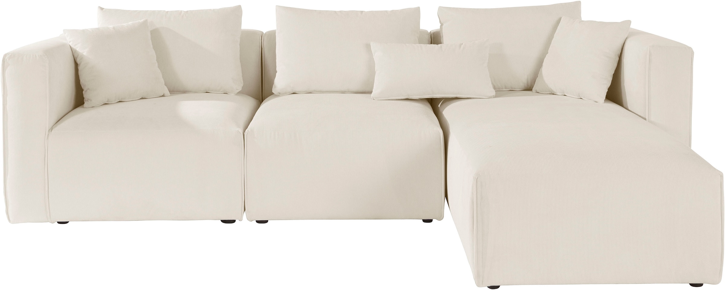 Home affaire Ecksofa "Comfine L-Form", zusammengesetzt aus Modulen, 3 Bezug günstig online kaufen