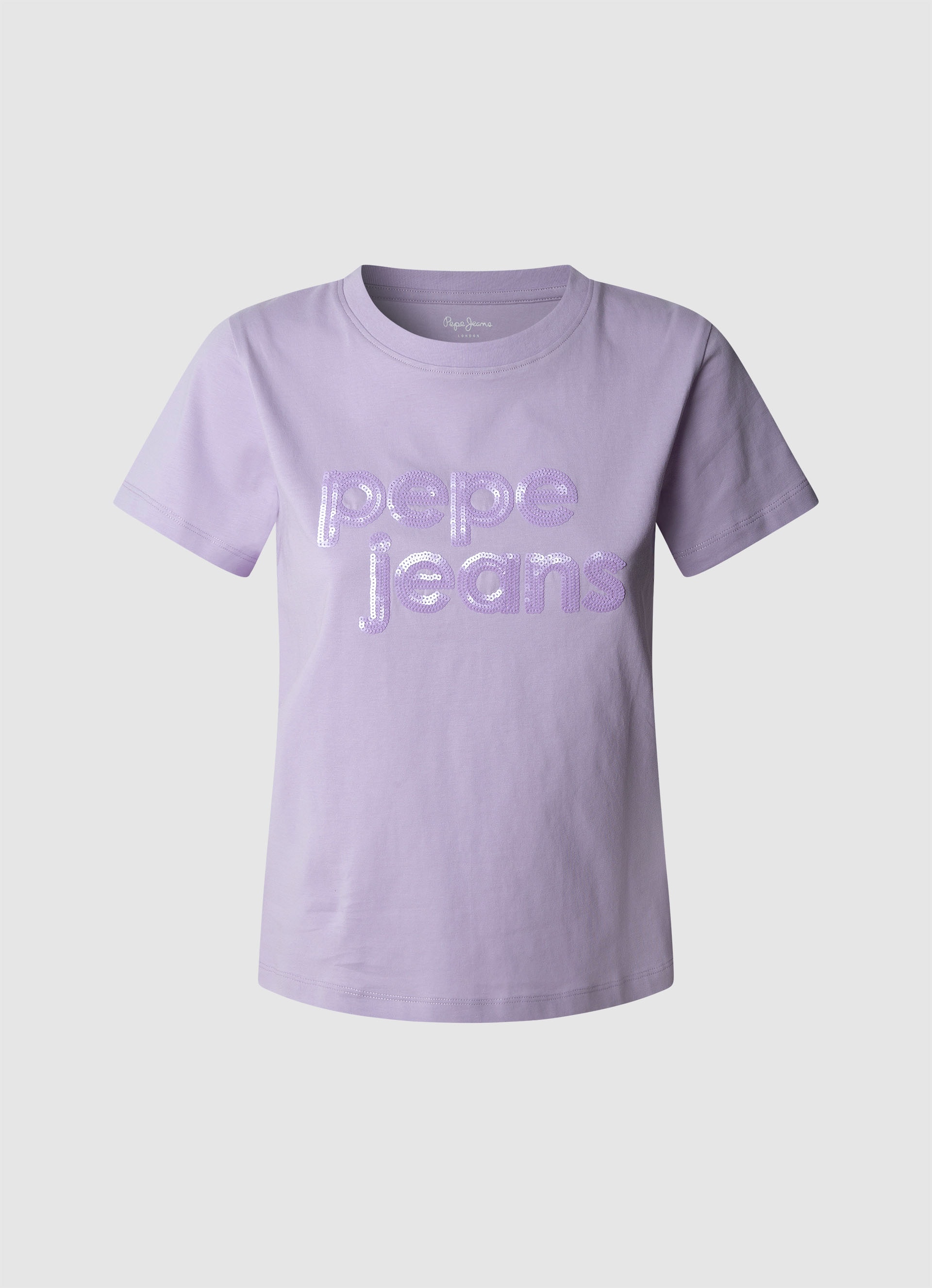 Pepe Jeans T-Shirt "ARIA", mit Ton-in-Ton Paillettenbesatz günstig online kaufen