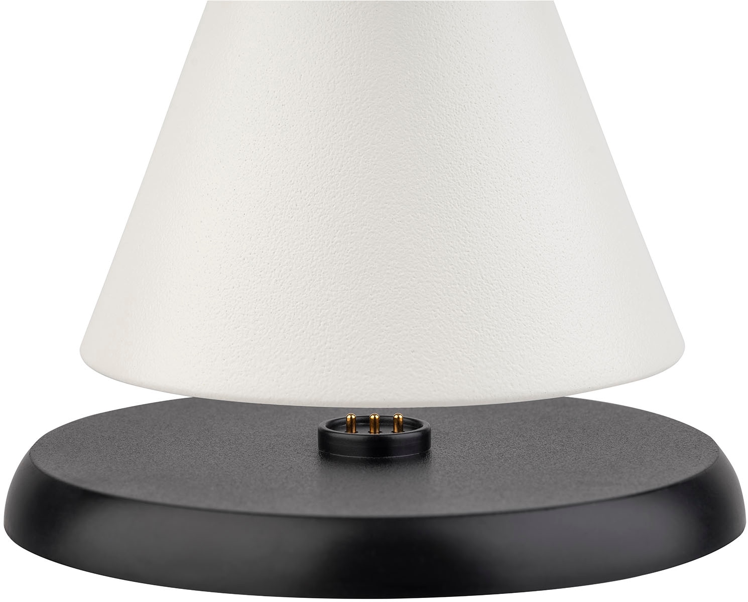 APS LED Tischleuchte »Akku-Tischleuchte "CONE MINI", Höhe 11,5 cm«, 1 flammig, Leuchtmittel LED-Modul | LED fest integriert, inkl. Ladestation, USB-Ladekabel und Fernbedienung