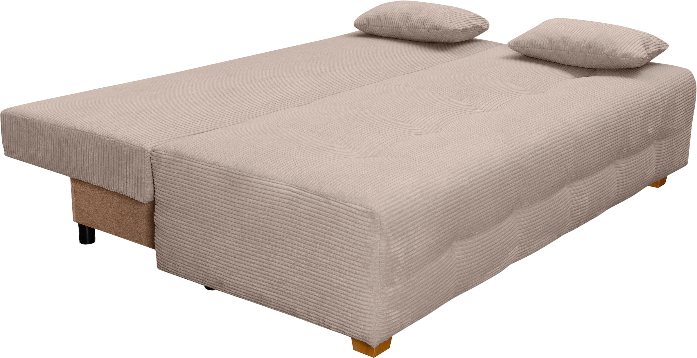 COLLECTION AB Schlafsofa »Bella«, Schlafsofa,Bettkasten,Bonellfederkern,Rückenkissen,Armlehnenkissen