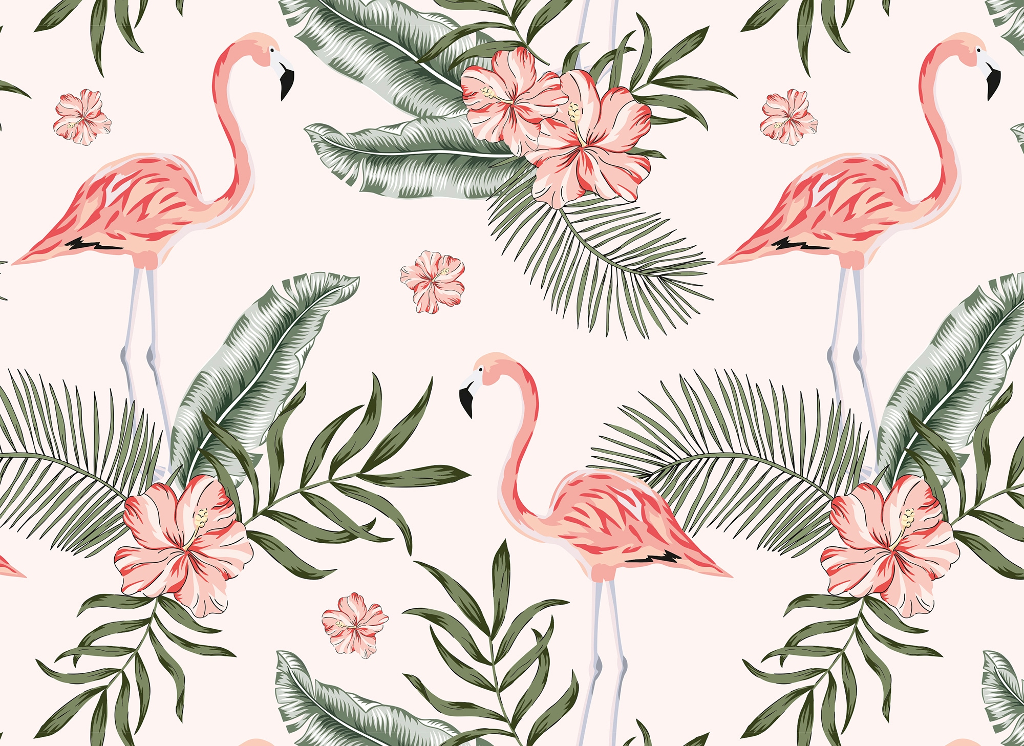living walls Fototapete "Designwalls Tropical Vibes 1" glatt Vlies, Wand, Schräge, Decke