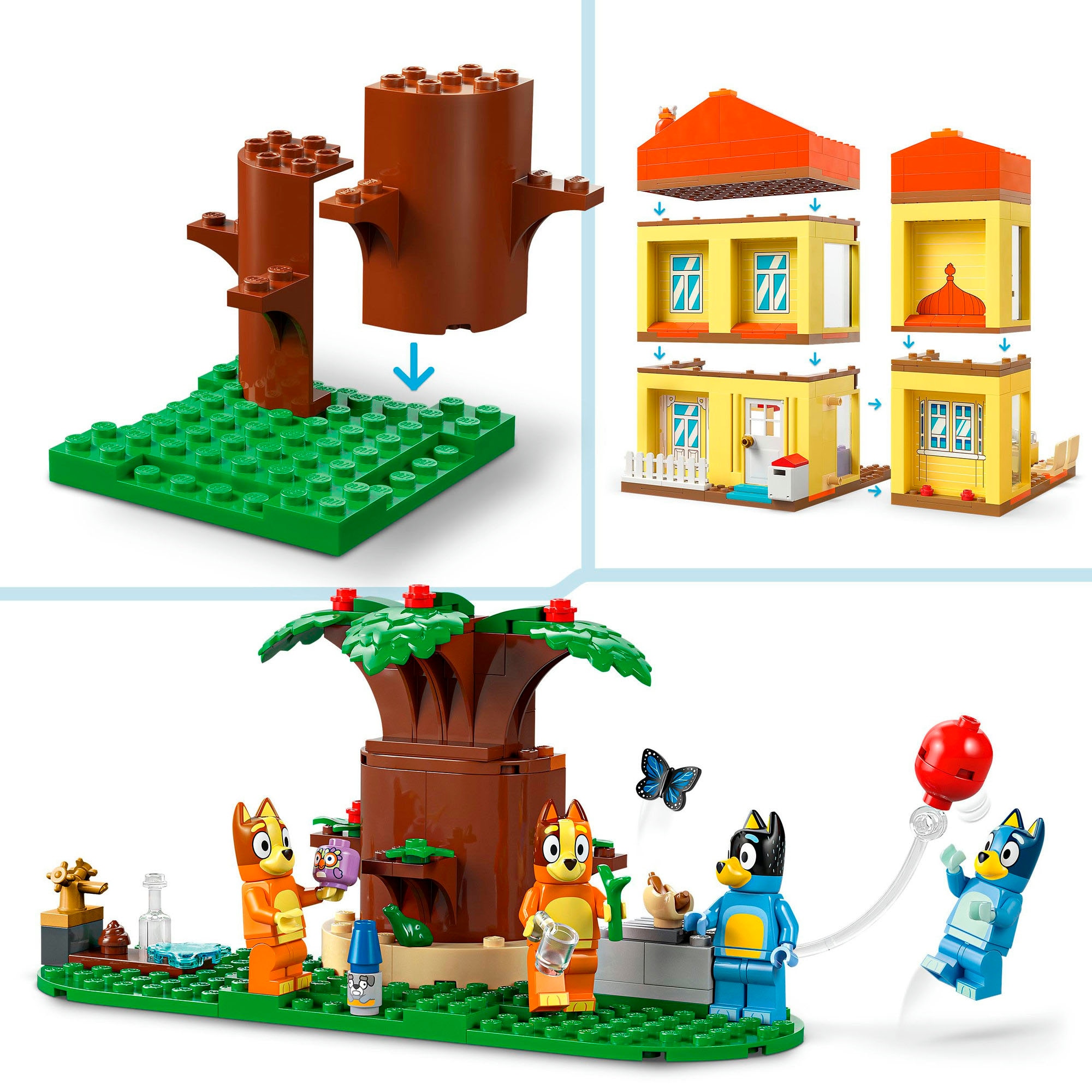LEGO® Konstruktionsspielsteine »Blueys Haus (11203), LEGO Bluey«, (382 St.), Made in Europe