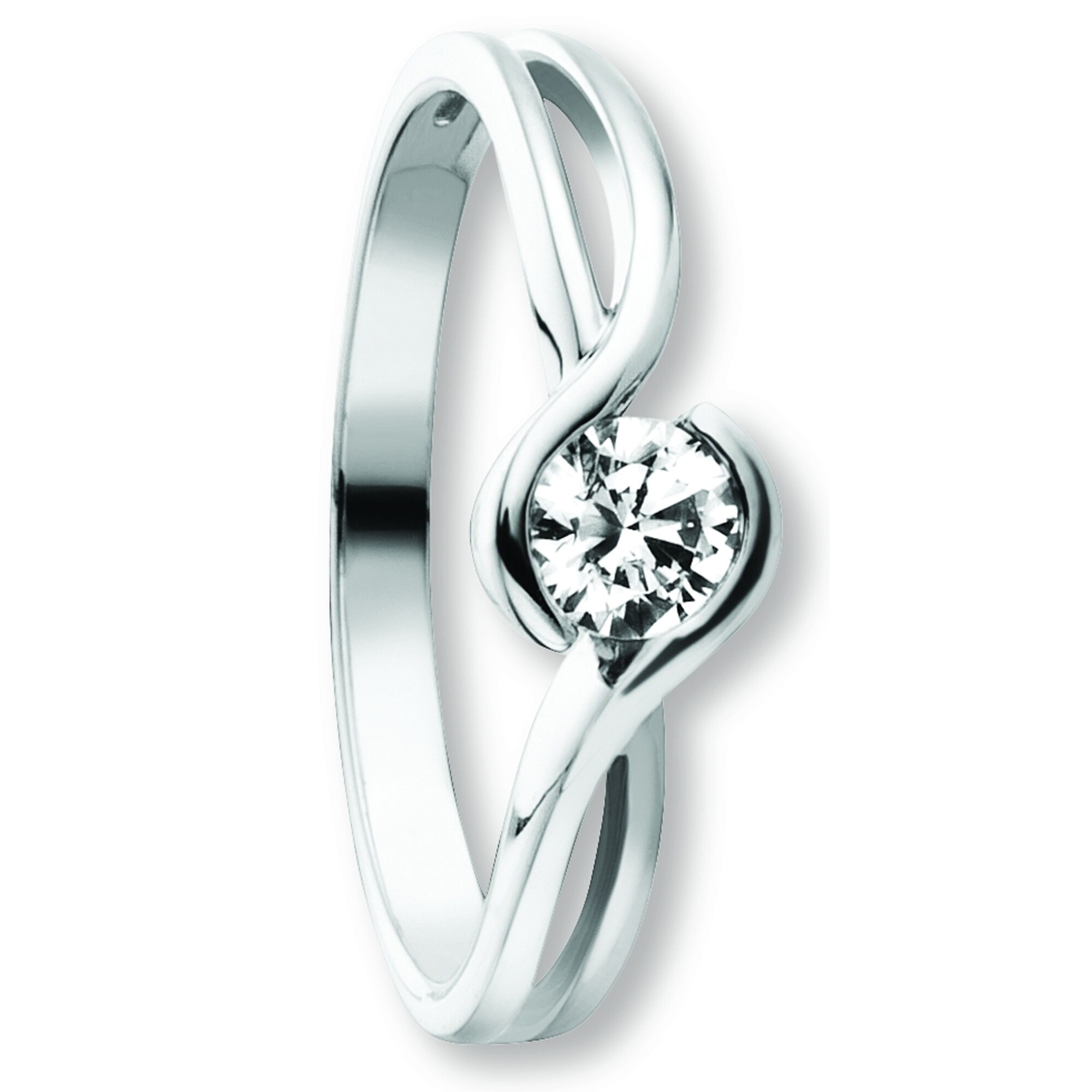 Goldring ONE ELEMENT "Zirkonia Ring aus 333 Weißgold Zirkonia Ring aus 333 Weißgold" Gr. 60, silber, Fingerringe, Damen, 60,mit Zirkonia, Gold Weißgold 333, Gold, Weißgold 333, Goldring, Ausdruck von Individualität – dezent, bedeutungsvoll, nah am Herzen