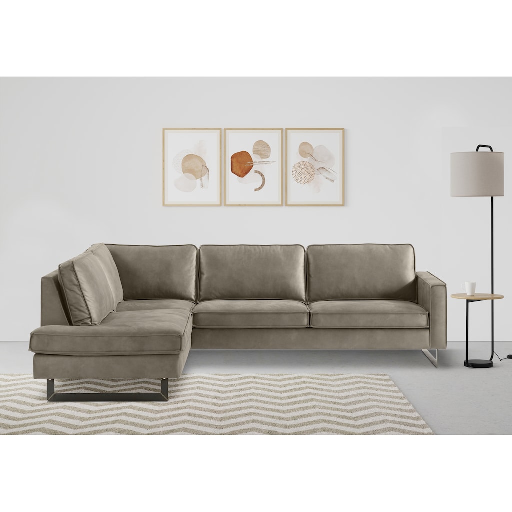 Places of Style Ecksofa »Pinto, 290 cm, Ottomane links / rechts«