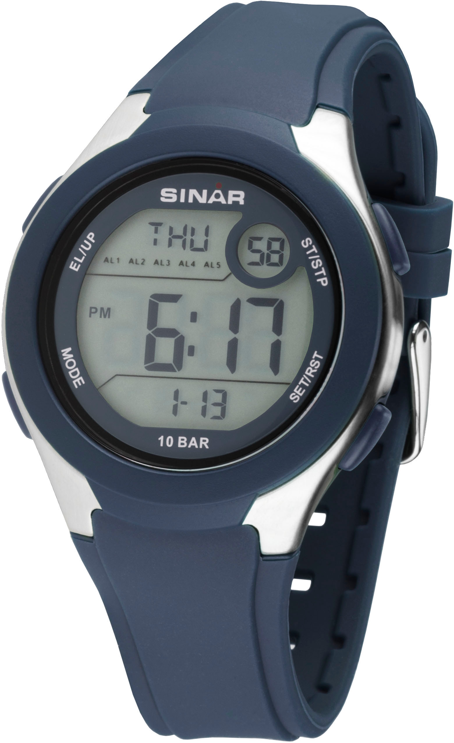 SINAR Quarzuhr »XV-19-2«, Armbanduhr, Damenuhr, digital, Datum